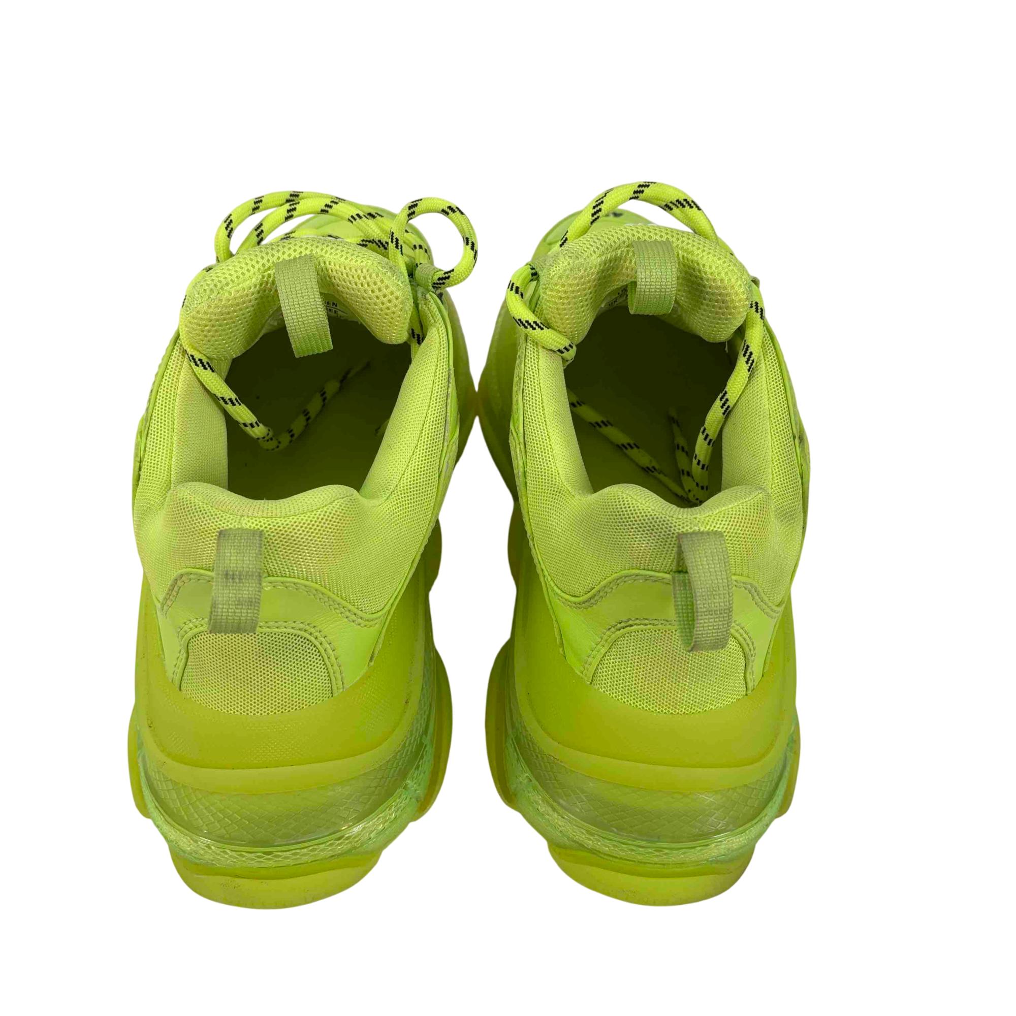Balenciaga Triple S Sneakers Fluo Neon Green Size US 10