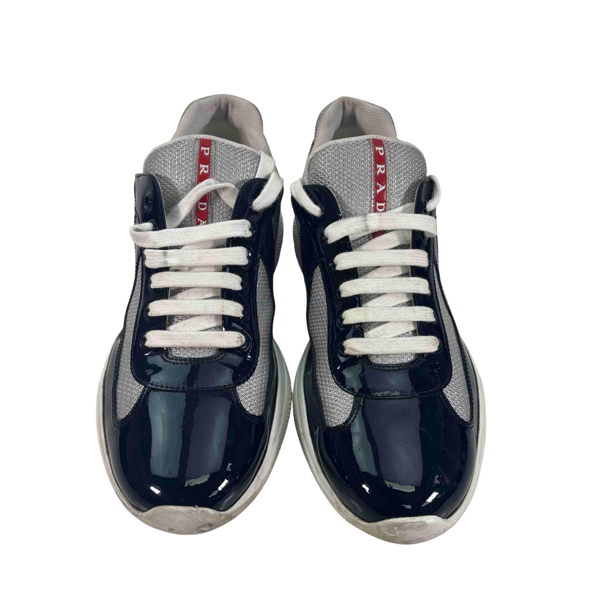 Prada Americas Cup Sneakers Royal Blue/Silver US 9 4E3400