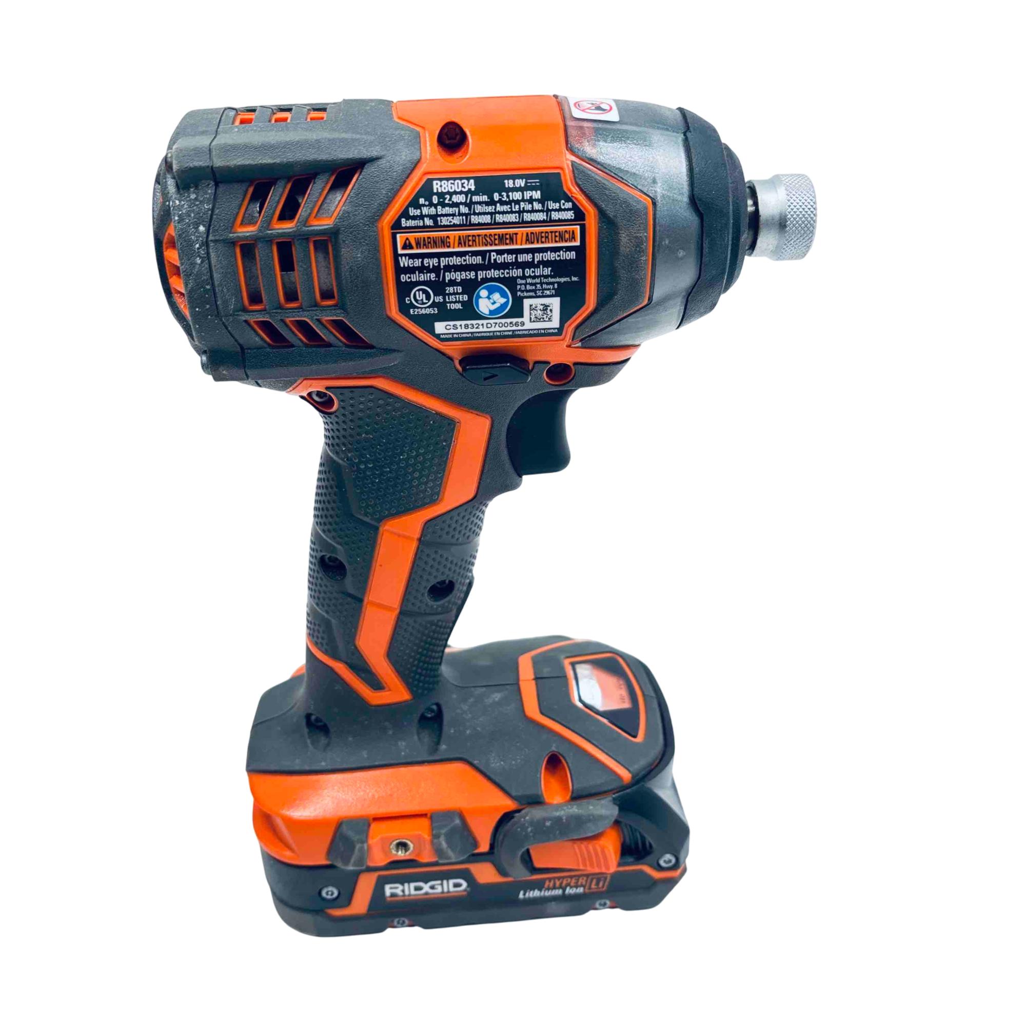 RIDGID R86034 18V Cordless 1/4