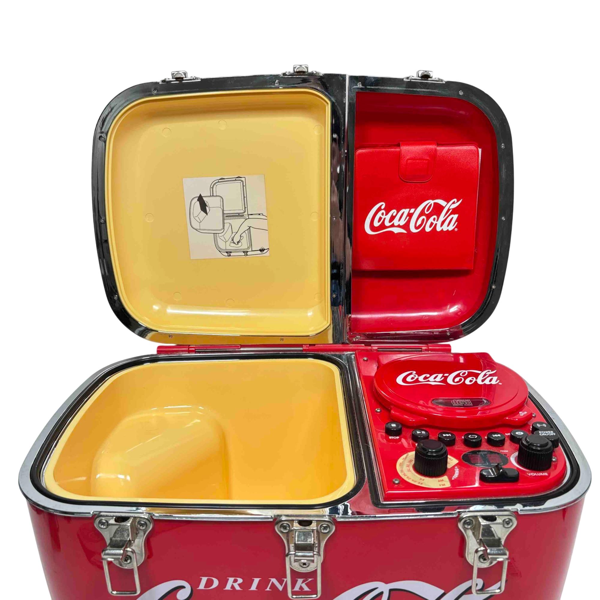 ◆◆Coca-Cola IR-7839 CD COOLER　BOX RADIO Coca-Cola CoolBox Portable AM/FM Radio/CD Player/Cooler