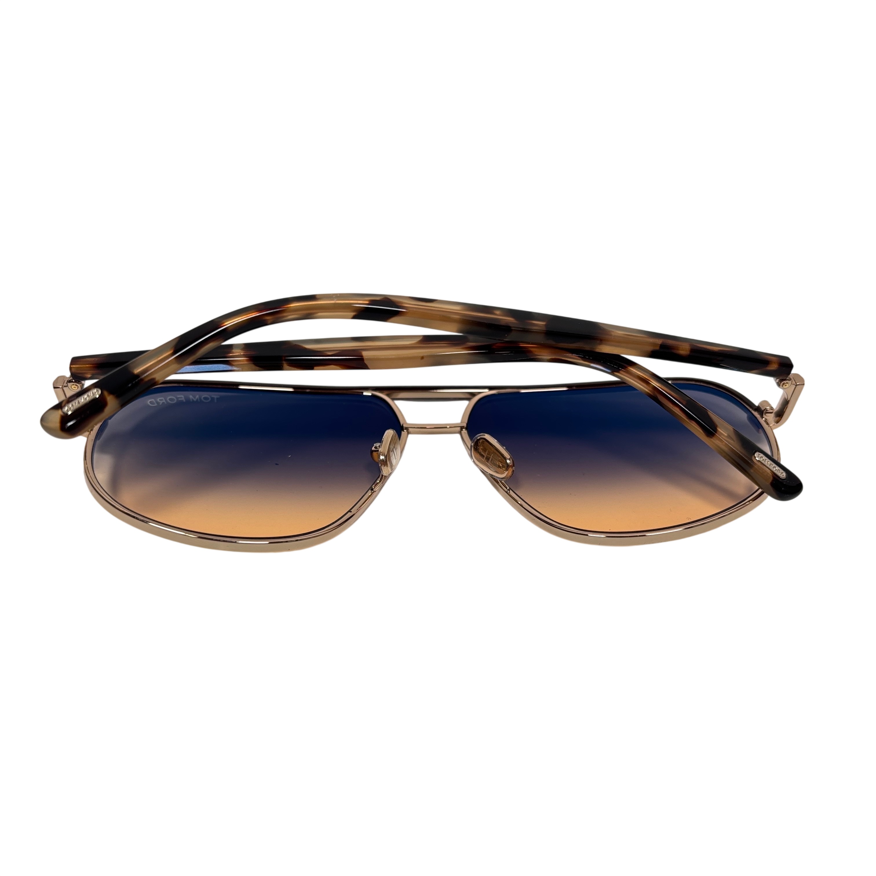 Tom Ford Maxwell TF1019 28F Tortoise Aviator Unisex Sunglasses
