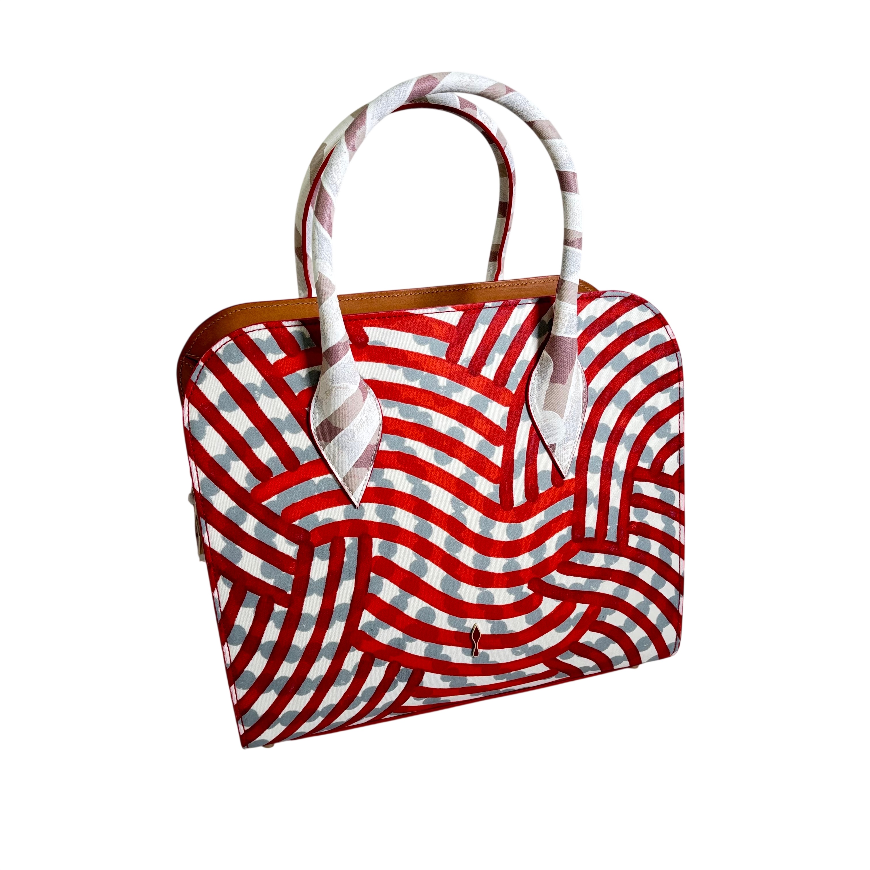 Christian Louboutin Eloise Medium Gaagal Spikes Top Handle Bag