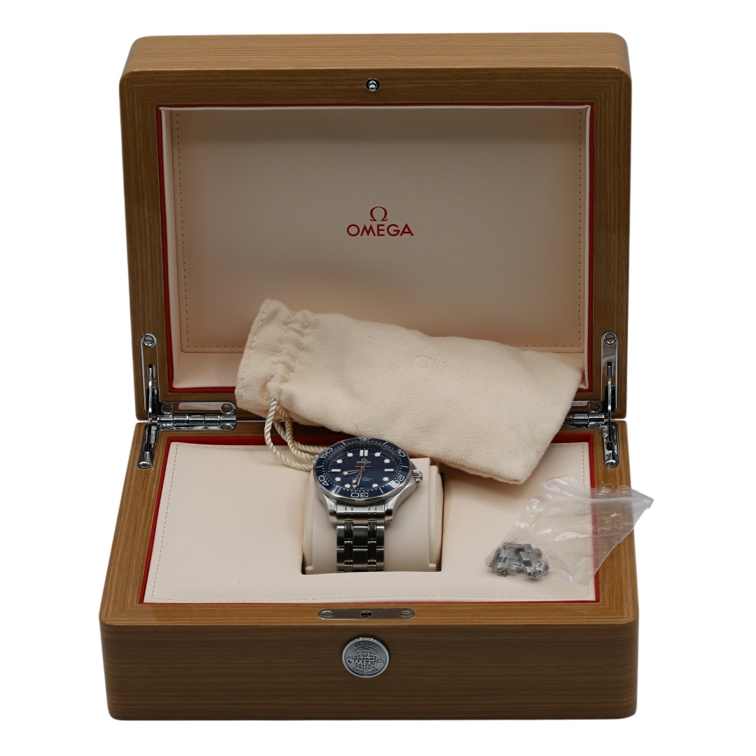 Omega Seamaster Diver 300M Blue Dial Automatic Stainless Steel