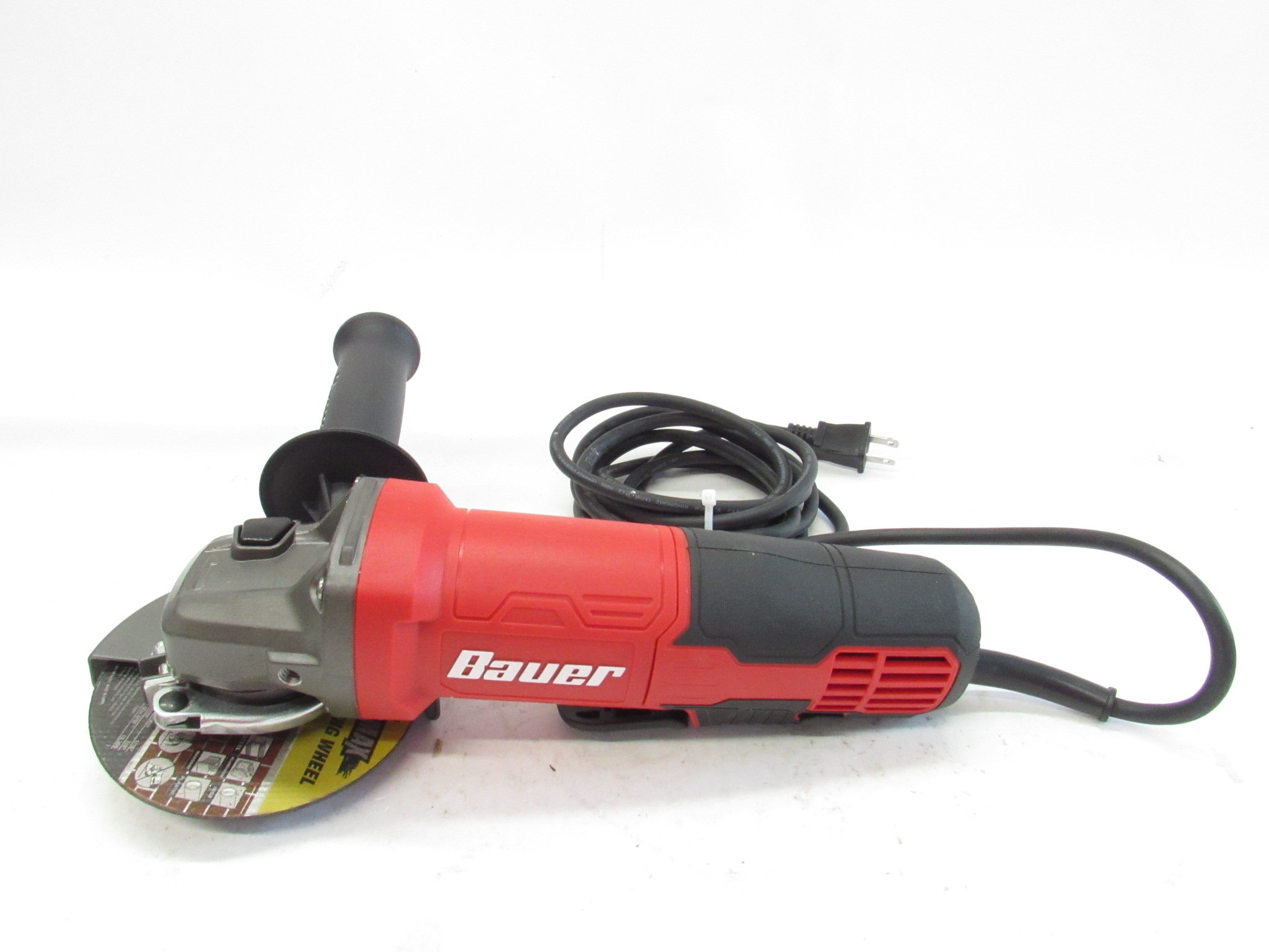 BAUER 8 Amp 4-1/2 in. Paddle Switch Angle Grinder BAUER 8 Amp 4-1/2 in. Paddle Switch Angle Grinder