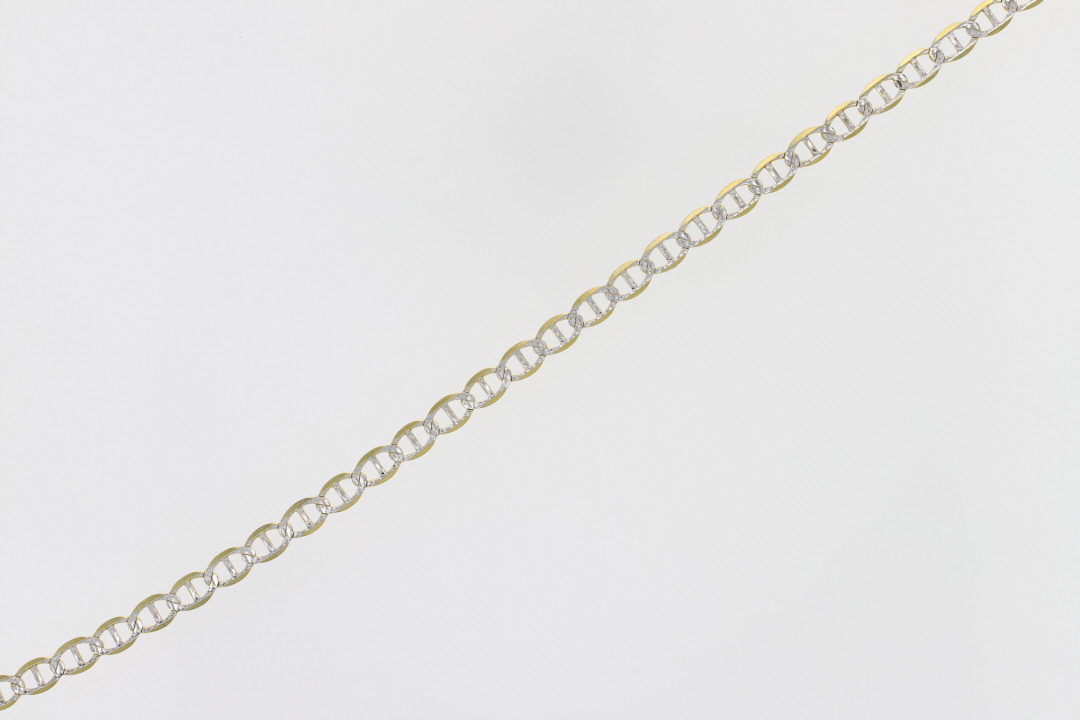 2.1mm Diamond-Cut Anchor Link Chain 18