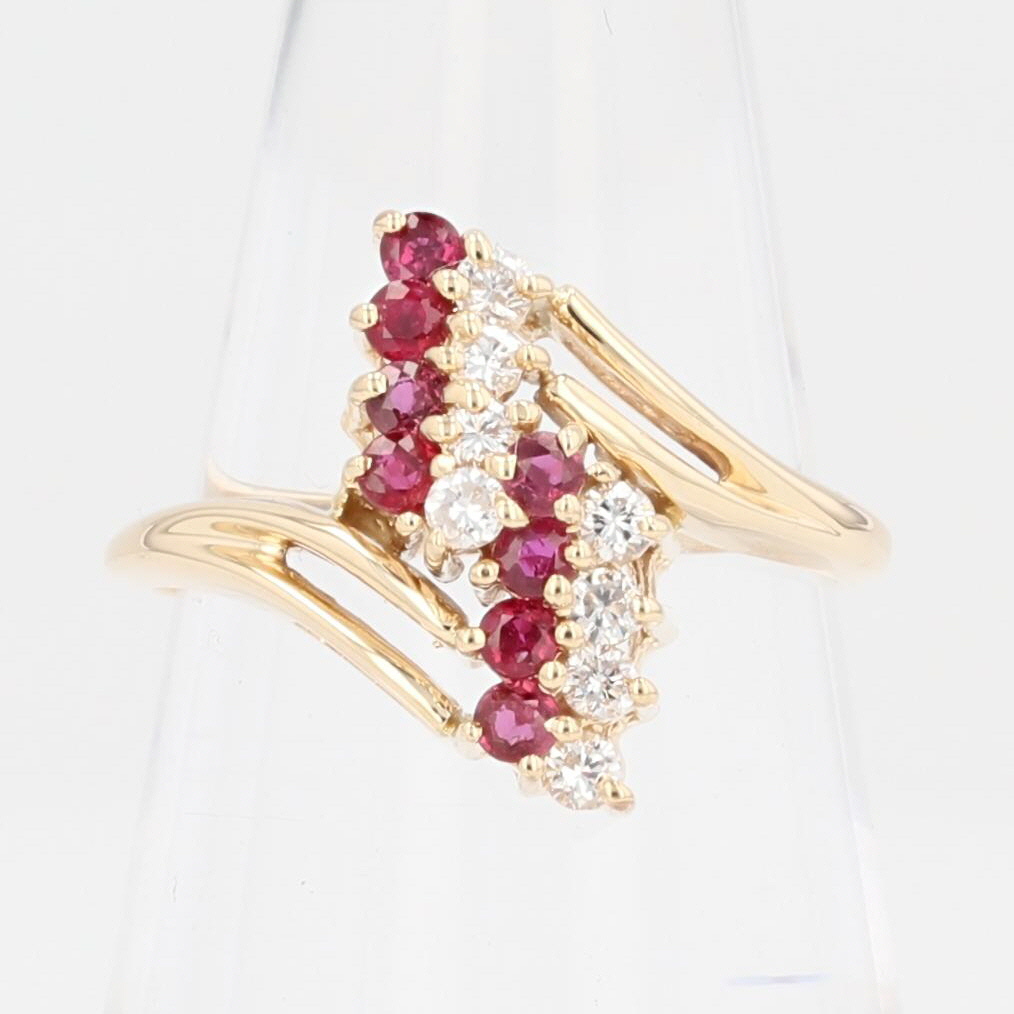 14kt Ruby & online Diamond Ring Size 6.5