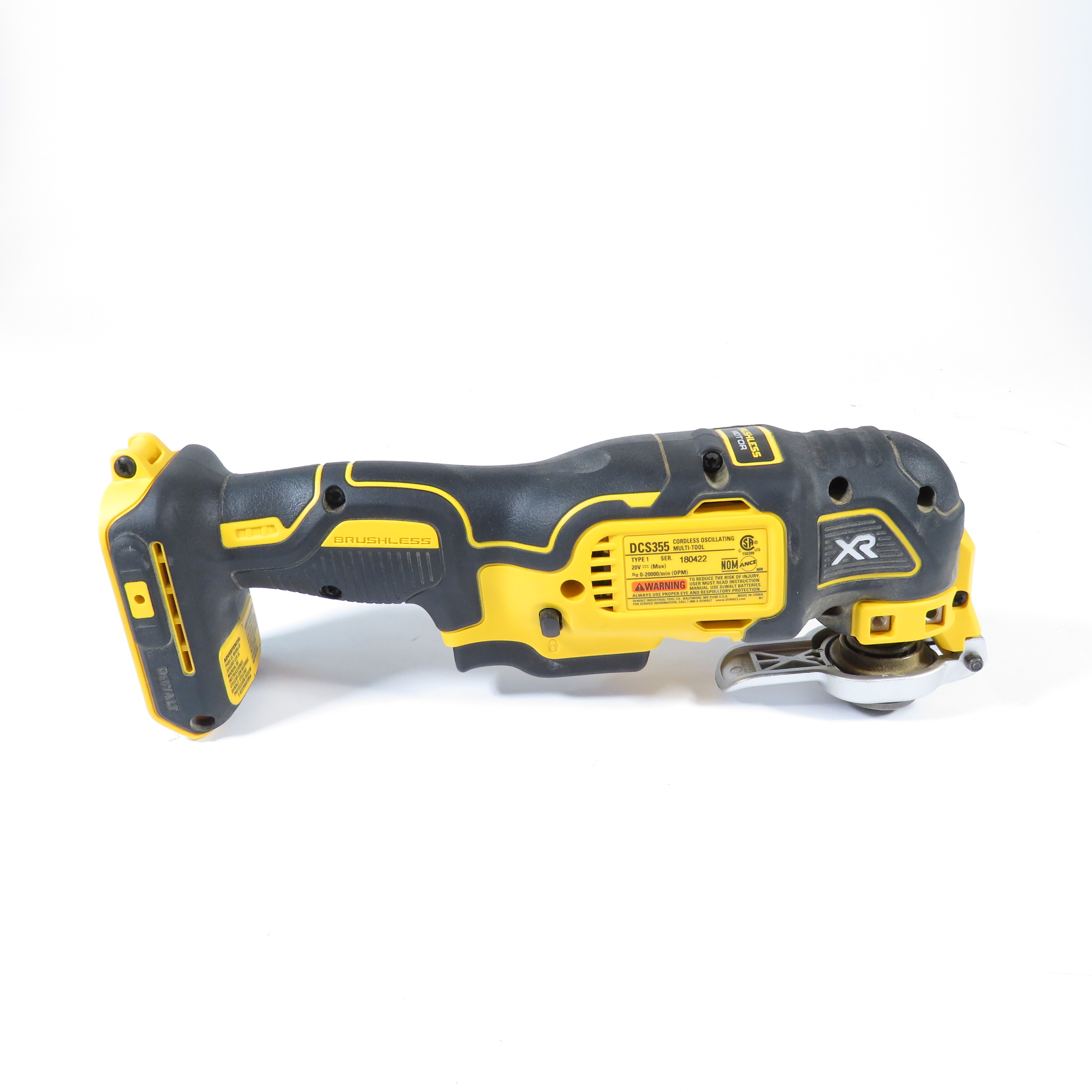 DEWALT DCS355 20V MAX XR Cordless Brushless Oscillating Multi-Tool