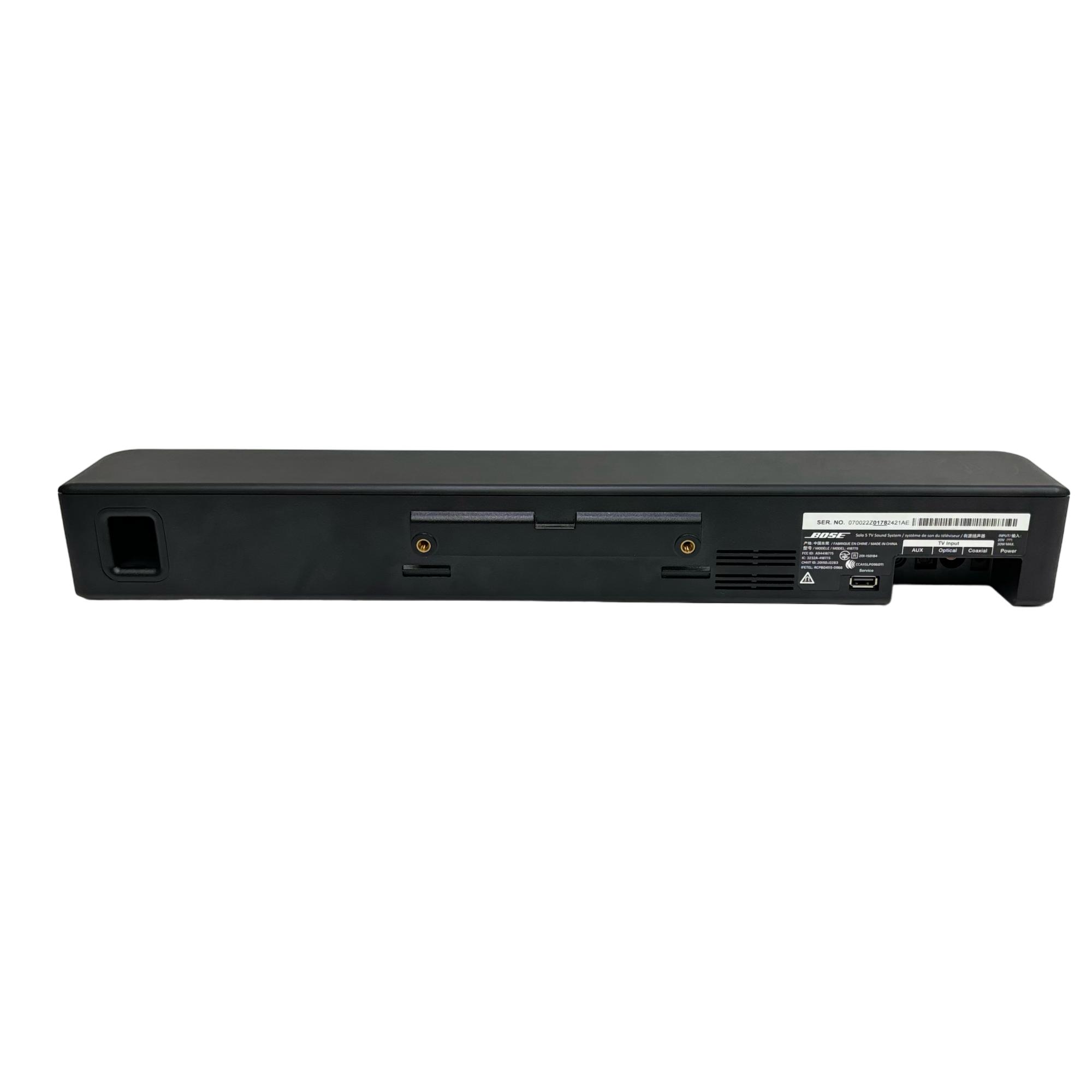 Bose Solo 5 TV Sound System ブラック　418775 Bose Solo 5 TV Sound System 418775 Bluetooth Black With U