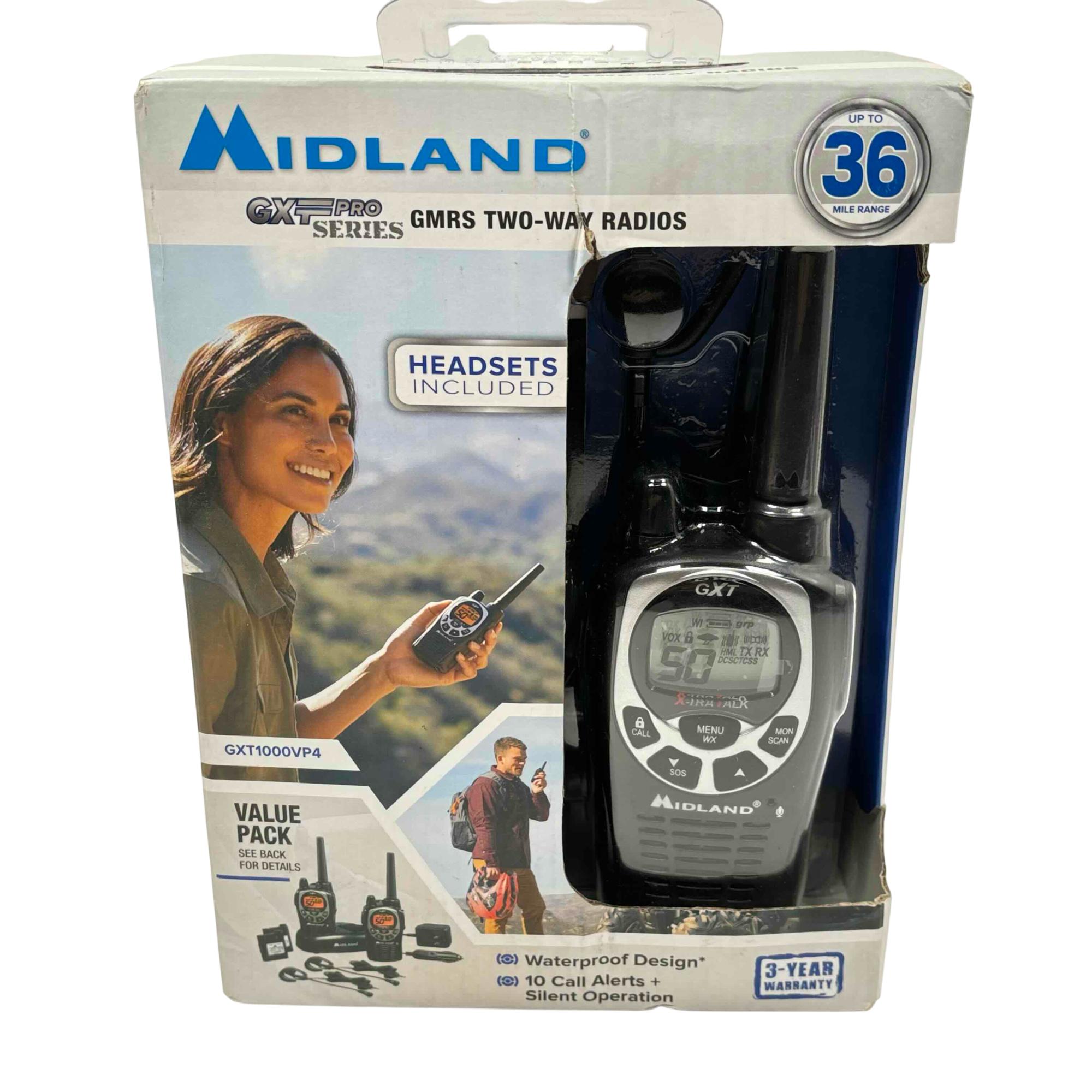 Midland gxt1000vp4 store walkie talkies