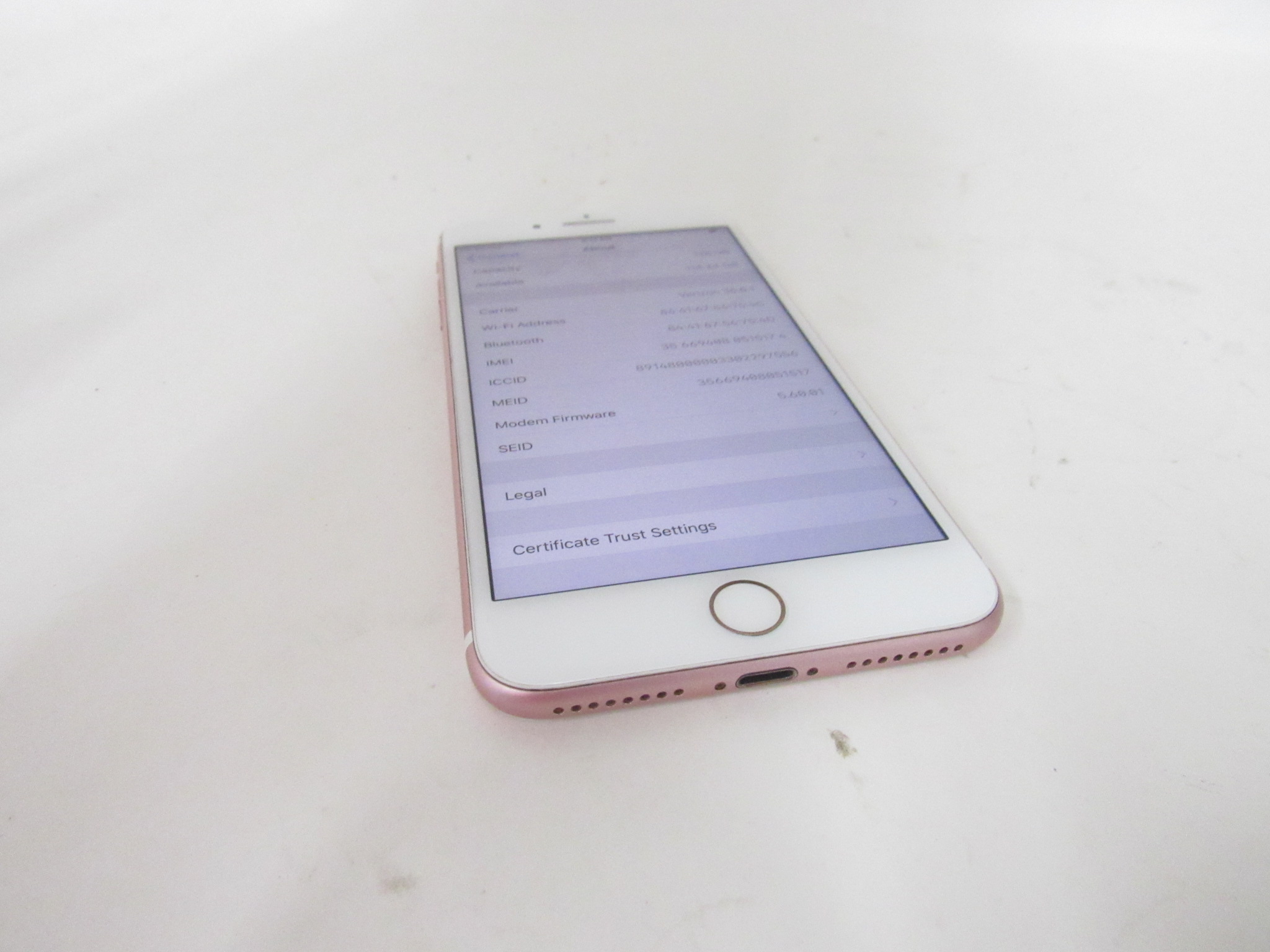 iPhone7Plus ローズゴールド 128GB バッテリー容量:84% iPhone7Plus ローズゴールド 128GB バッテリー容量:84% iPhone7 128GB