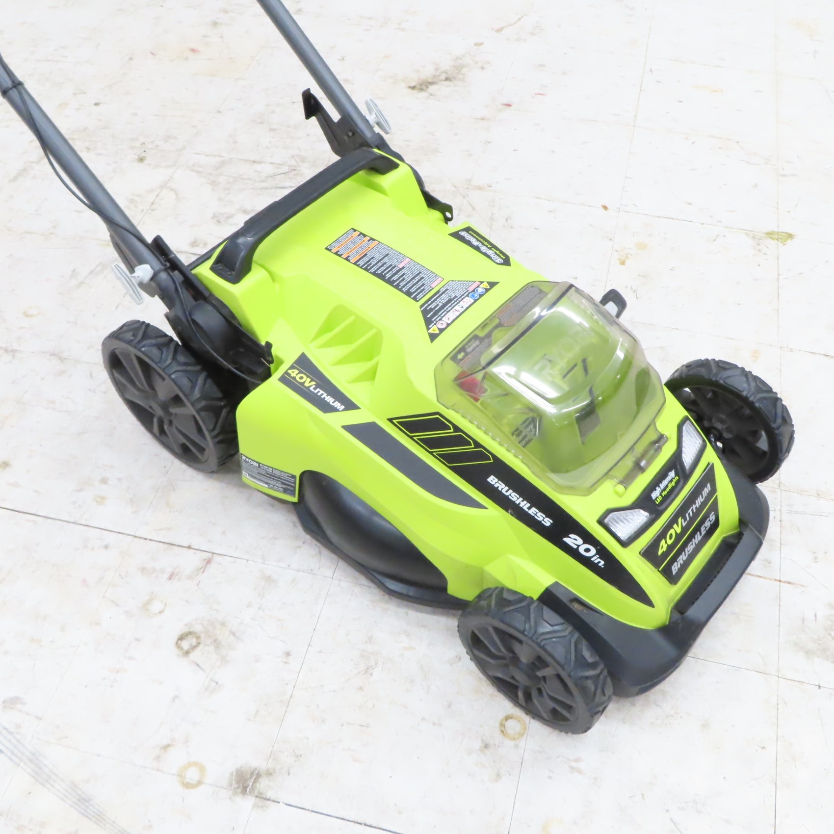 Brushless Lawn Ryobi 20 Electric Mower RYOBI RY40108 40V HP