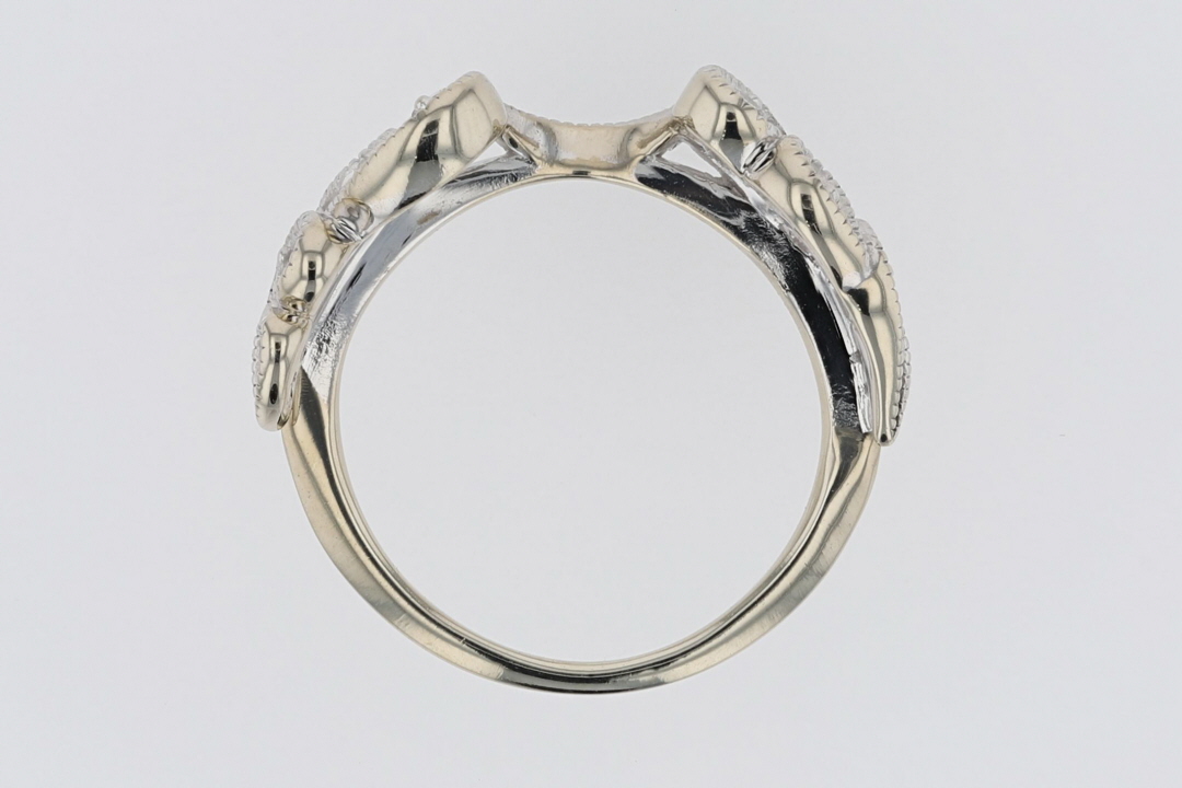 .16ctw Round Diamond Solitaire Enhancer Wedding Band Ring 14k White