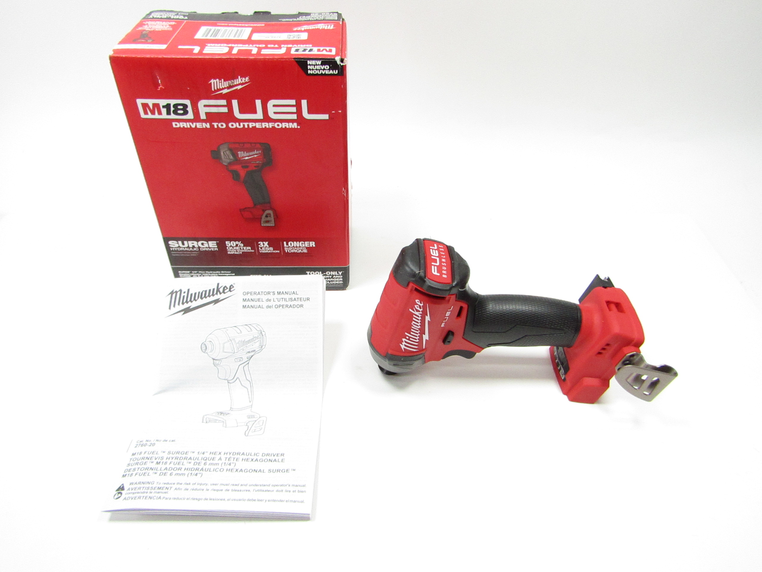 thumbnail image 2 of Milwaukee 2760-20 M18 FUEL SURGE 1/4 Hex Hydraulic Impact Driver Kit W/ 5.0 Ah Battery (Open Box) 2 of 5