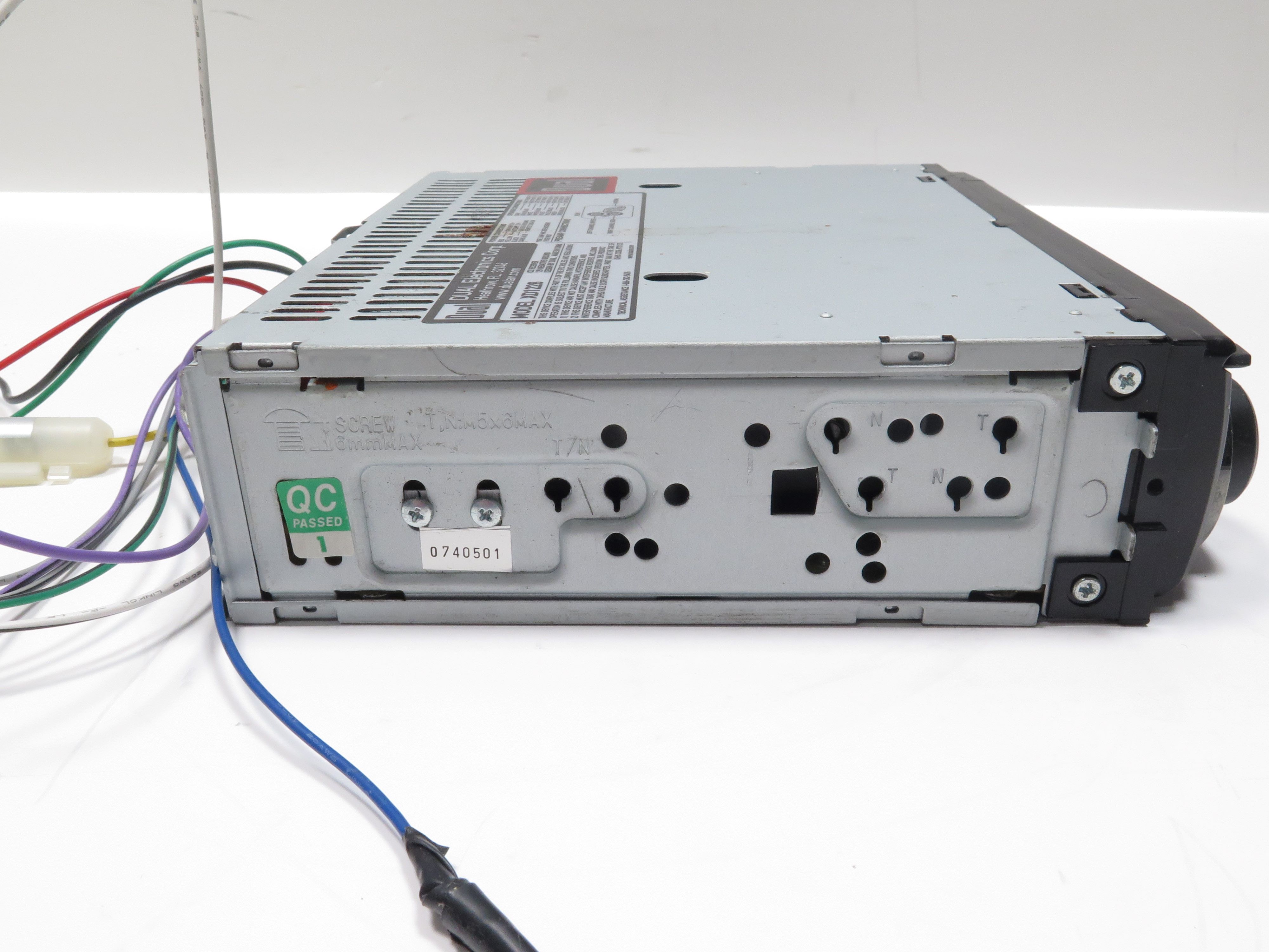 Dual XD1228 InDash Single DIN AM/FM/CD Car Stereo Receiver 7851