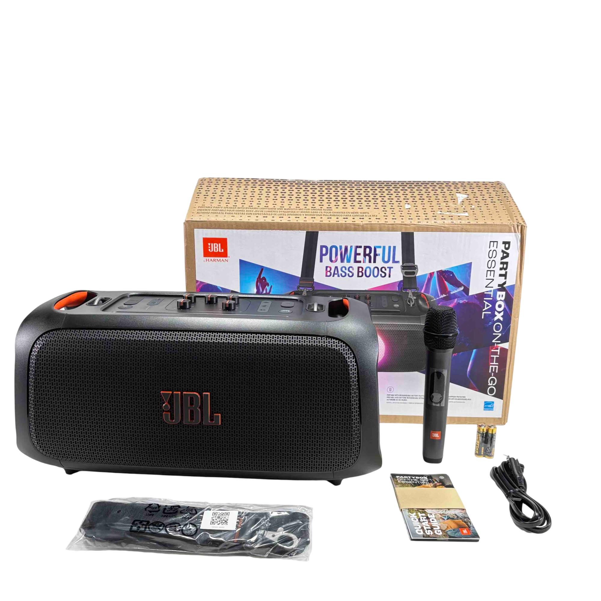 JBL Partybox On-The-Go Essential Portable Bluetooth Speaker