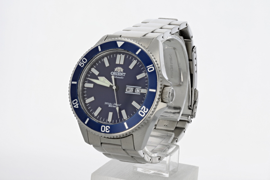 Epson Orient Kamasu Blue Dial 44mm Automatic Stainless Steel Men's