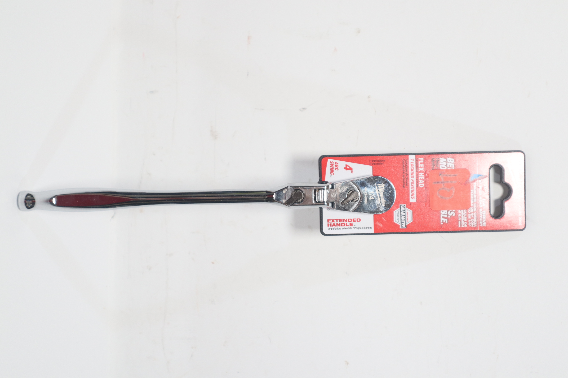 Milwaukee 1/4 in. Drive 9 in. Flex Head Ratchet 48-22-9009 - The Home Depot
