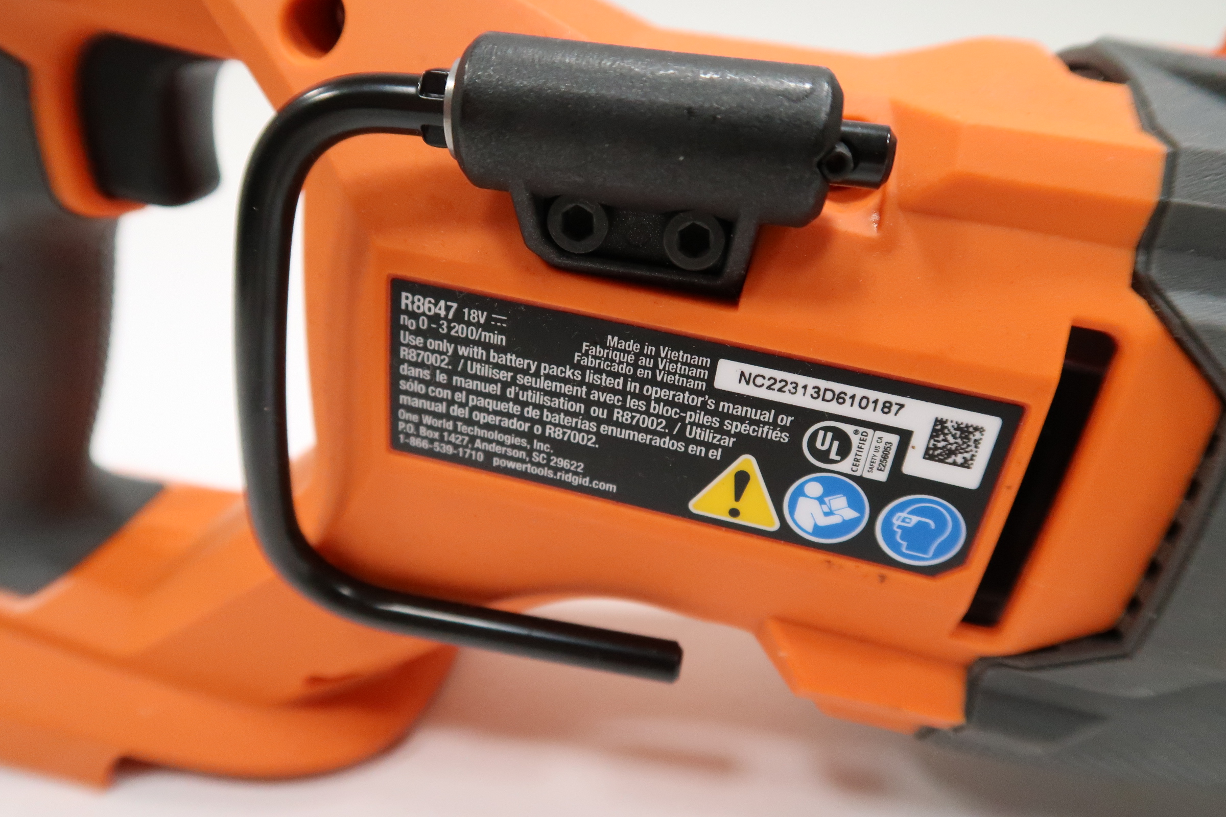 Ridgid R8647 18V Brushless Cordless Reciprocating Saw 5252