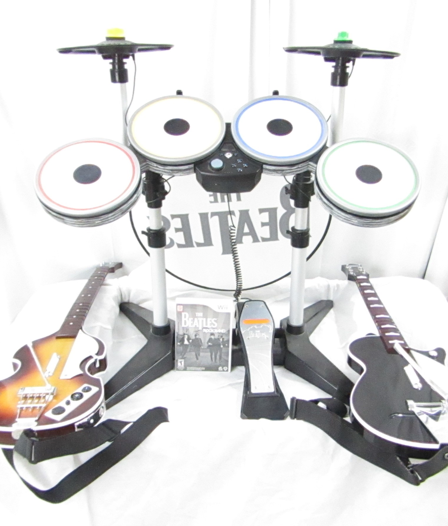 Xbox 360 Rock Band shops Beatles Drum Set