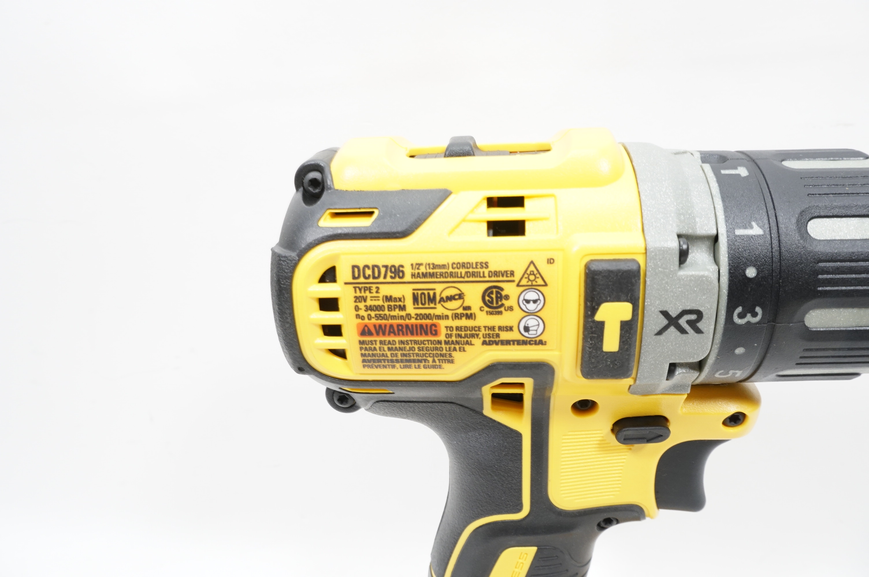 DeWalt DCD796 20V MAX XR Cordless Brushless 1/2 in. Hammer Drill/Driver