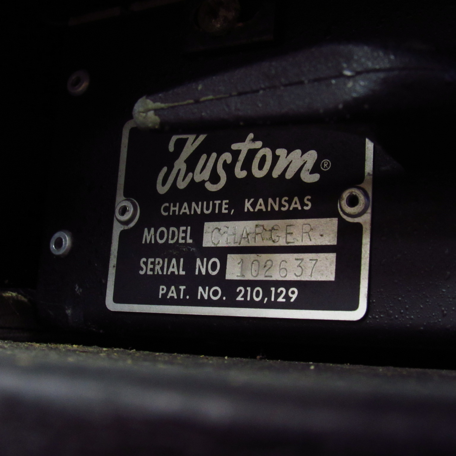 Kustom CHARGER 1x15 Bass Combo Amplifier Local PickUp Only