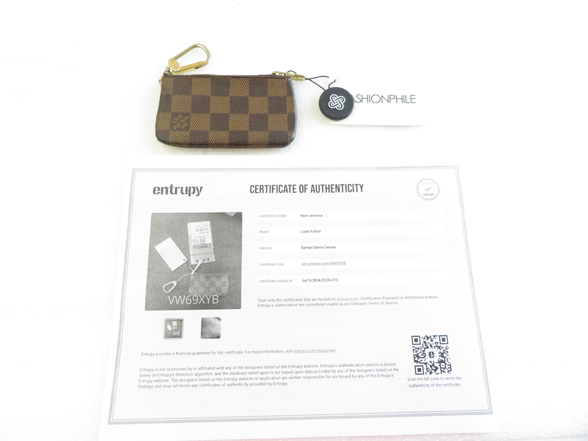 Louis Vuitton Damier Ebene Canvas Zippy Coin Purse