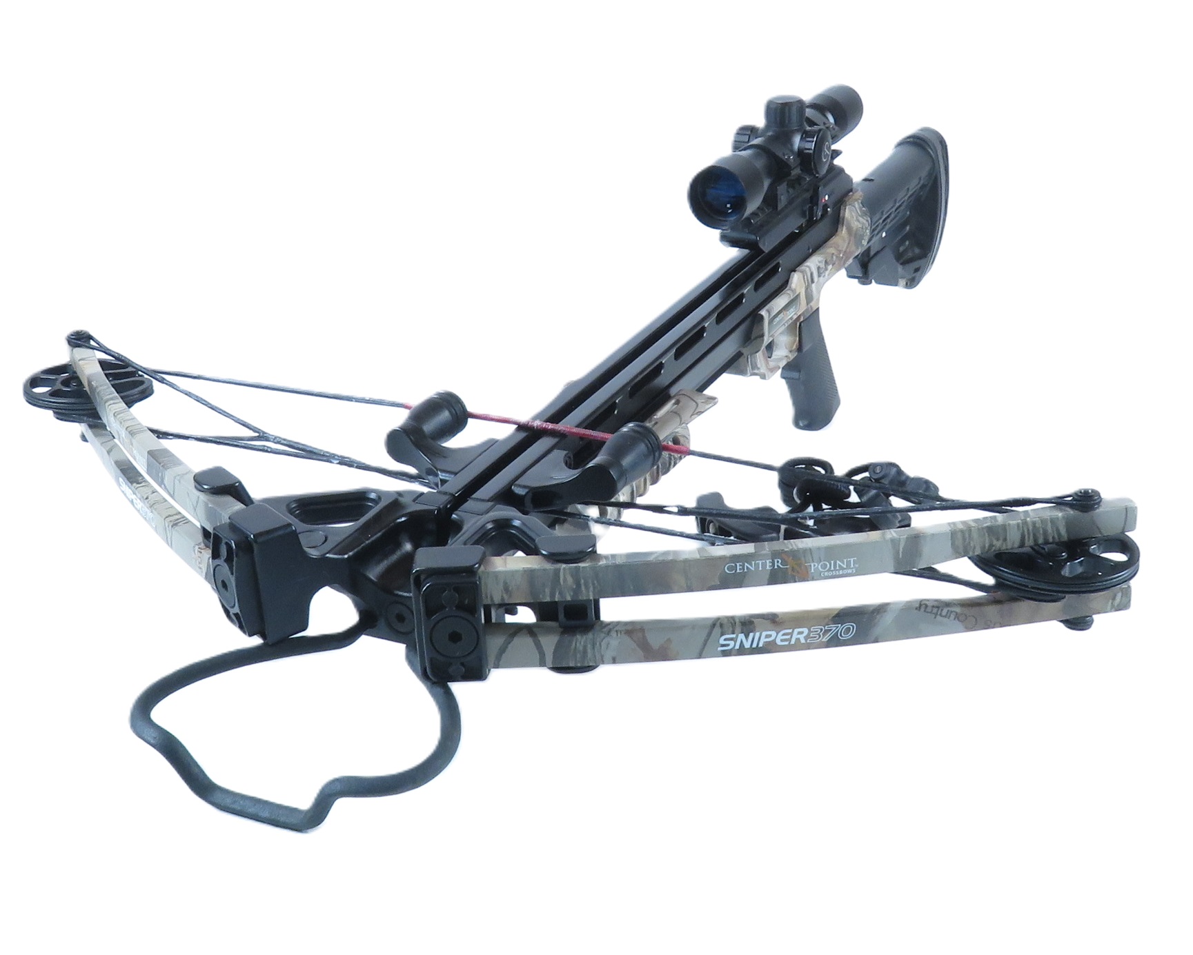 CenterPoint Sniper 370 Camo 370 FPS Hunting Compound Crossbow