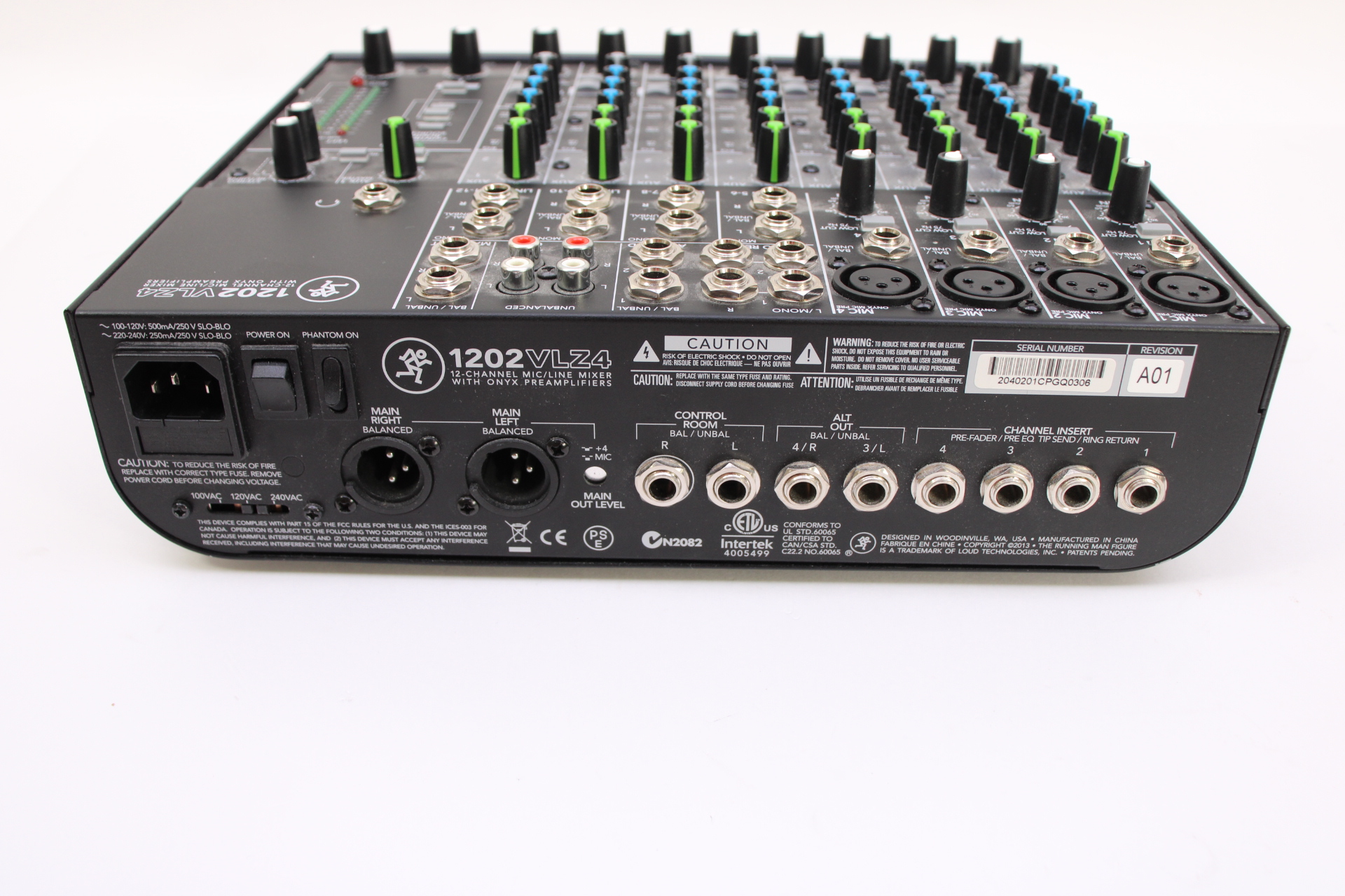 Mackie 1202VLZ4 2040763-00 12 Channel Compact Studio Mixer