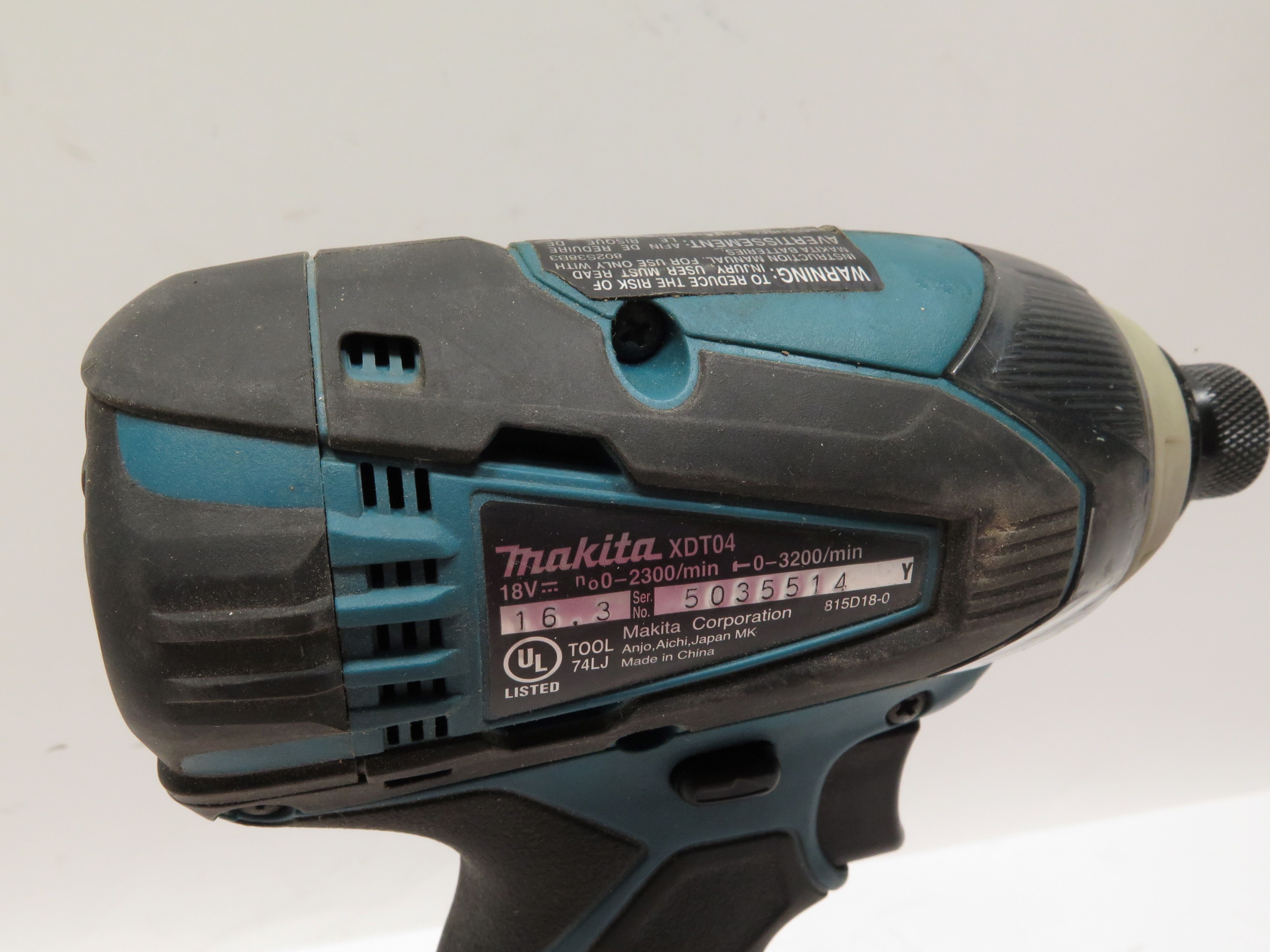 Makita XDT04 18V LXT LithiumIon Cordless 1/4