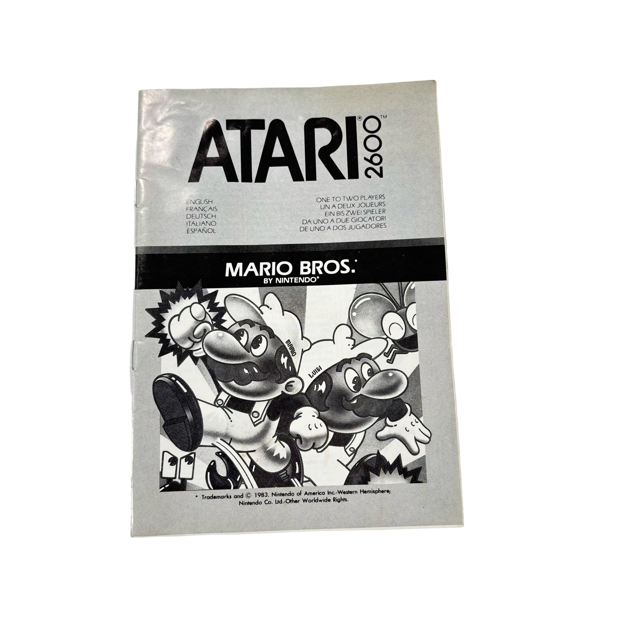Mario Bros. Video Game for the Atari 2600