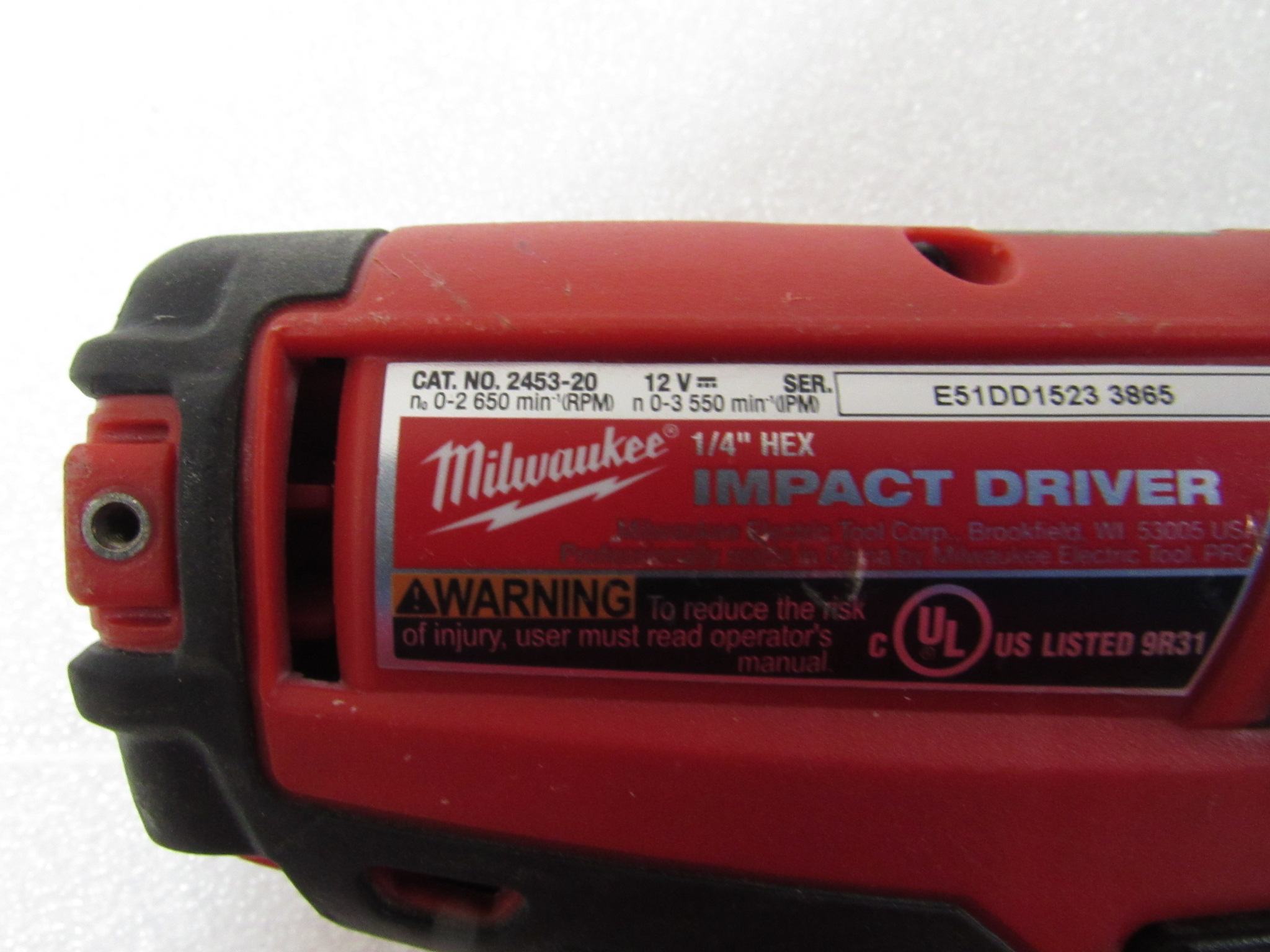 Milwaukee 245320 M12 FUEL 12Volt Brushless Cordless 1/4 in. Hex