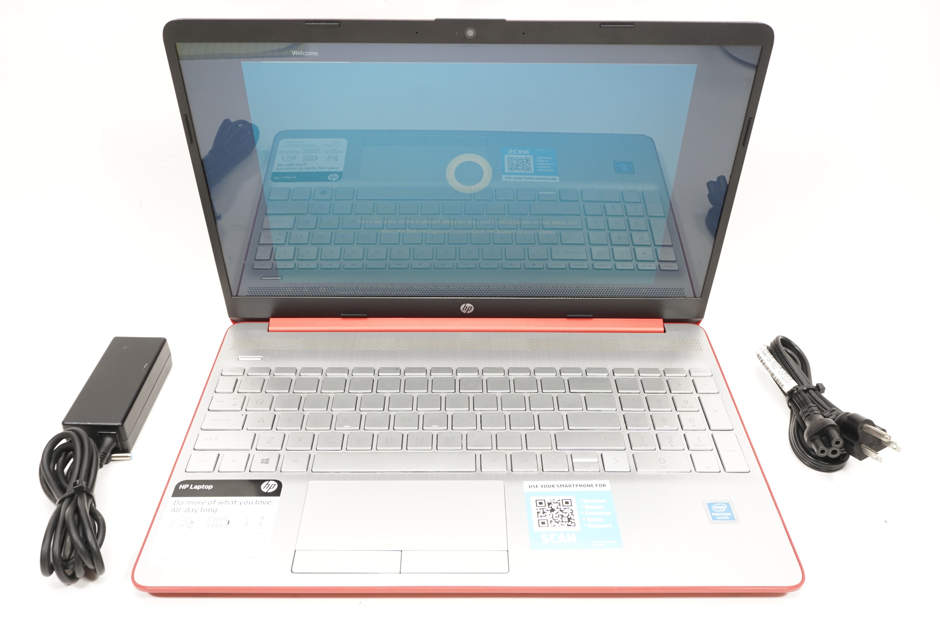 Hp Scarlet Red Laptop HP 15-DW0083WM Intel Pentium Silver N5000