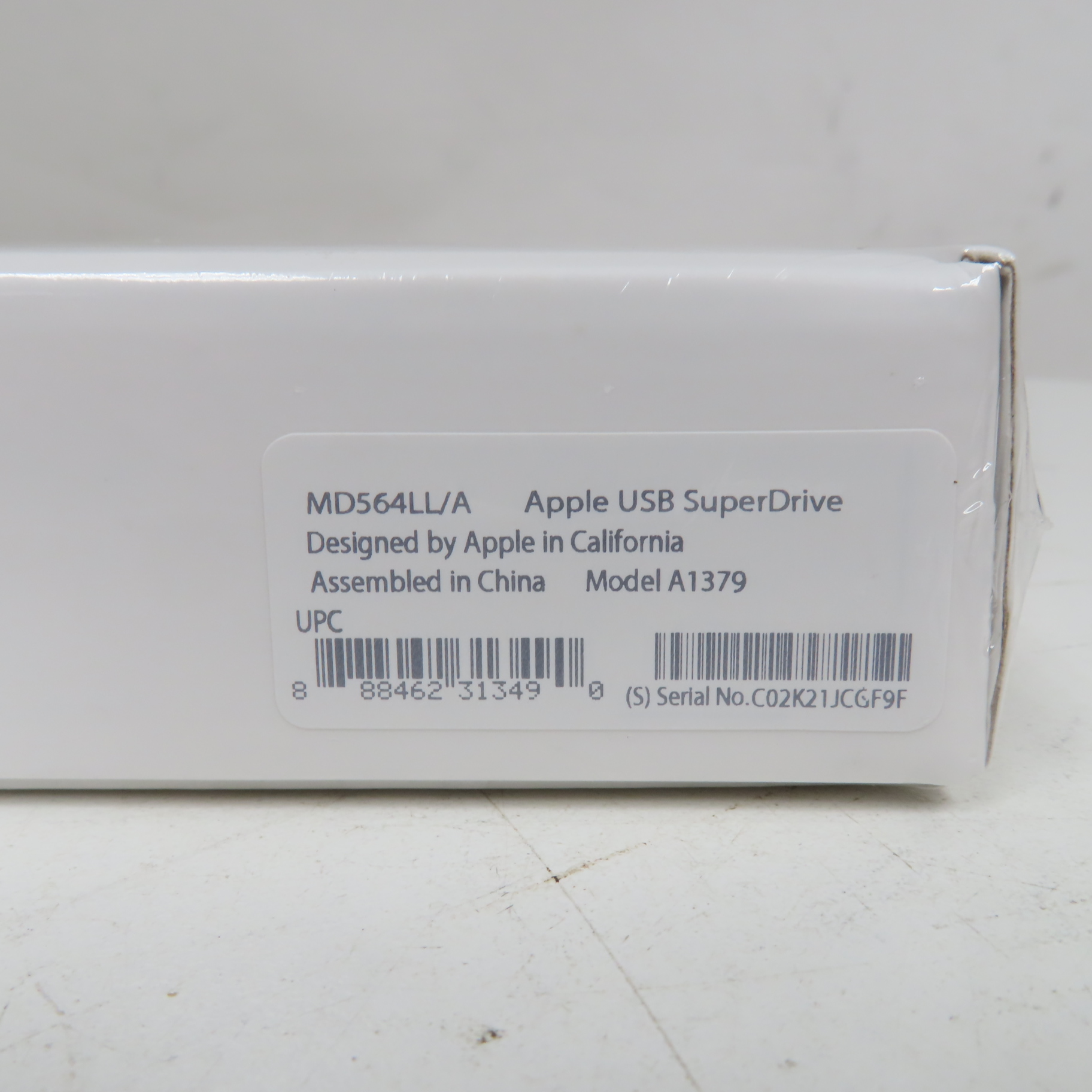 Apple MD564LL/A USB SuperDrive External USB DVD±RW/CD Drive (In Box)