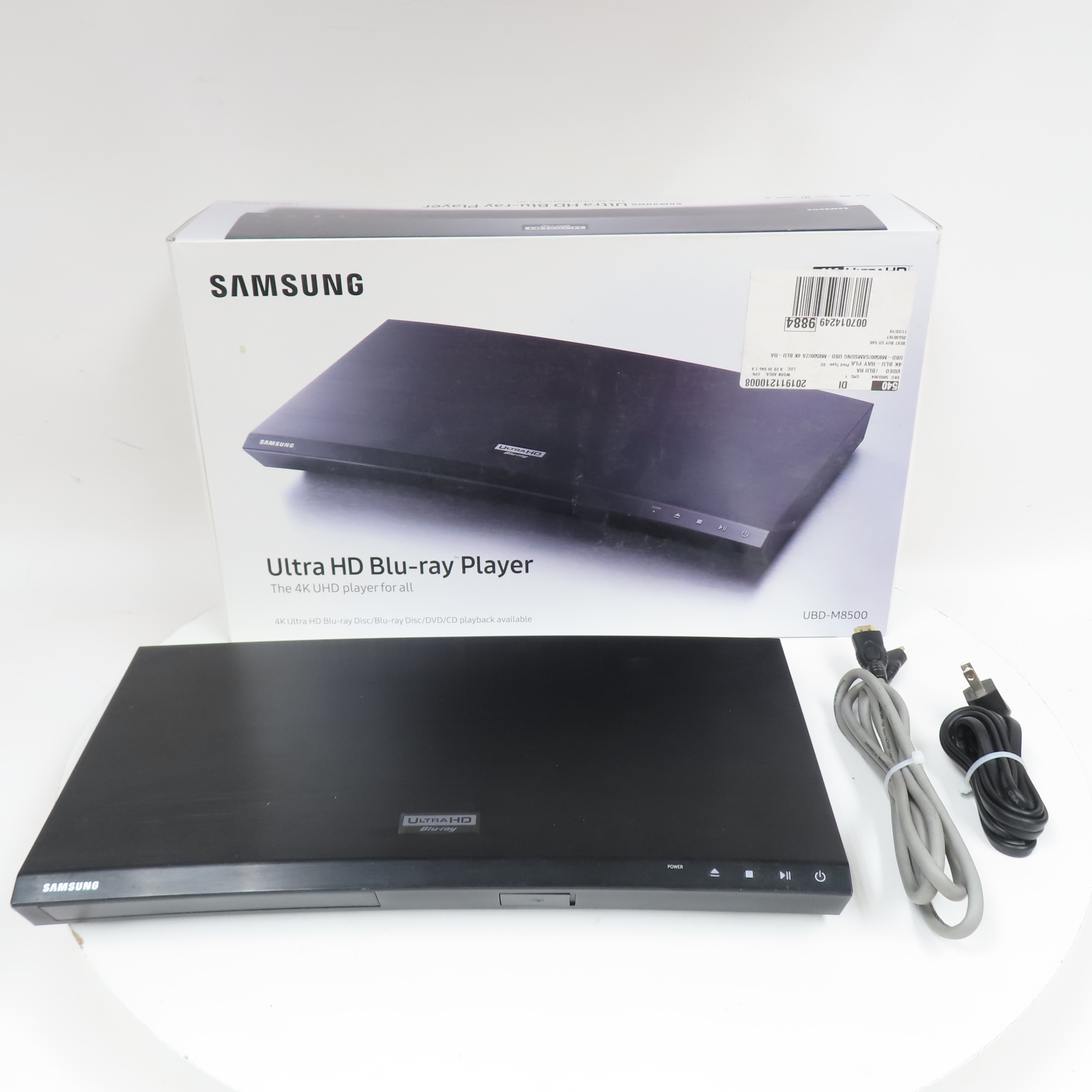 Samsung Reproductor de Blu-ray UBD-M8500 4K UHD renovado