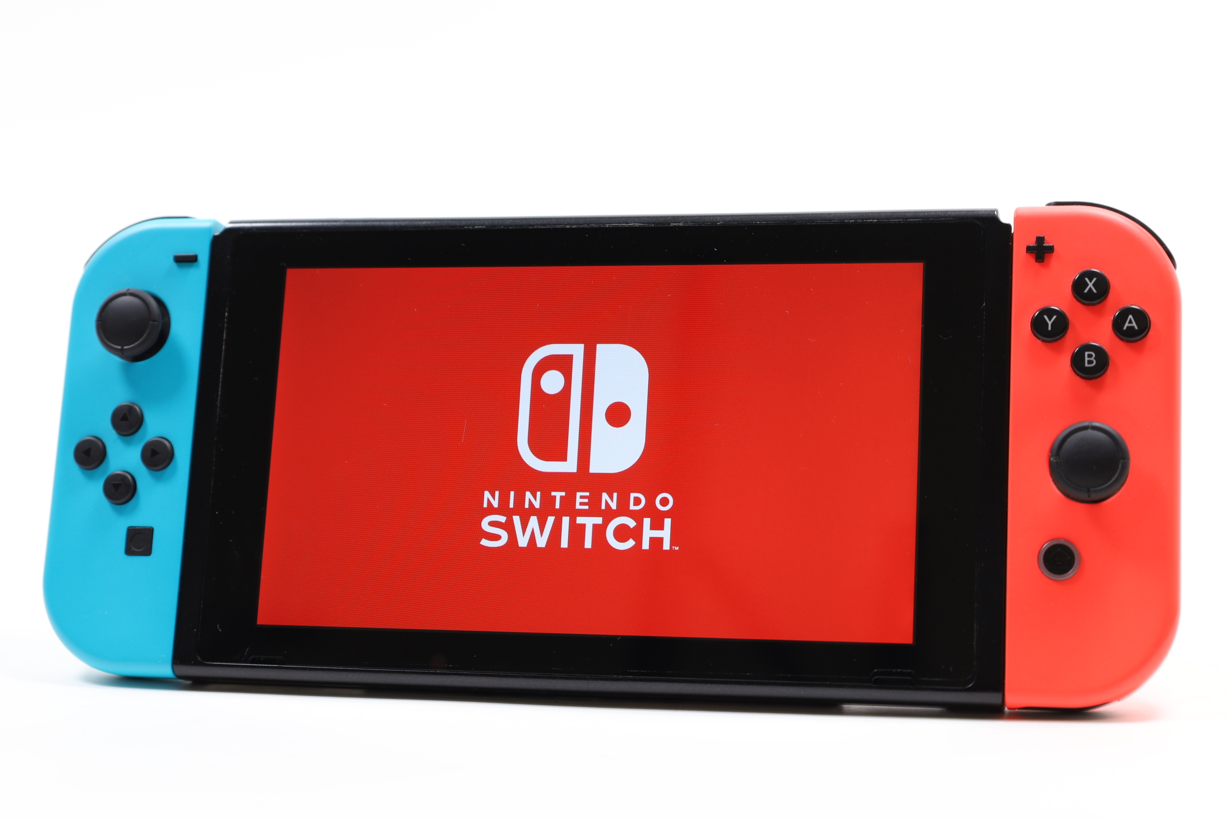 Nintendo Switch HAC-001 32GB + 128GB Video Game System - Blue/Red