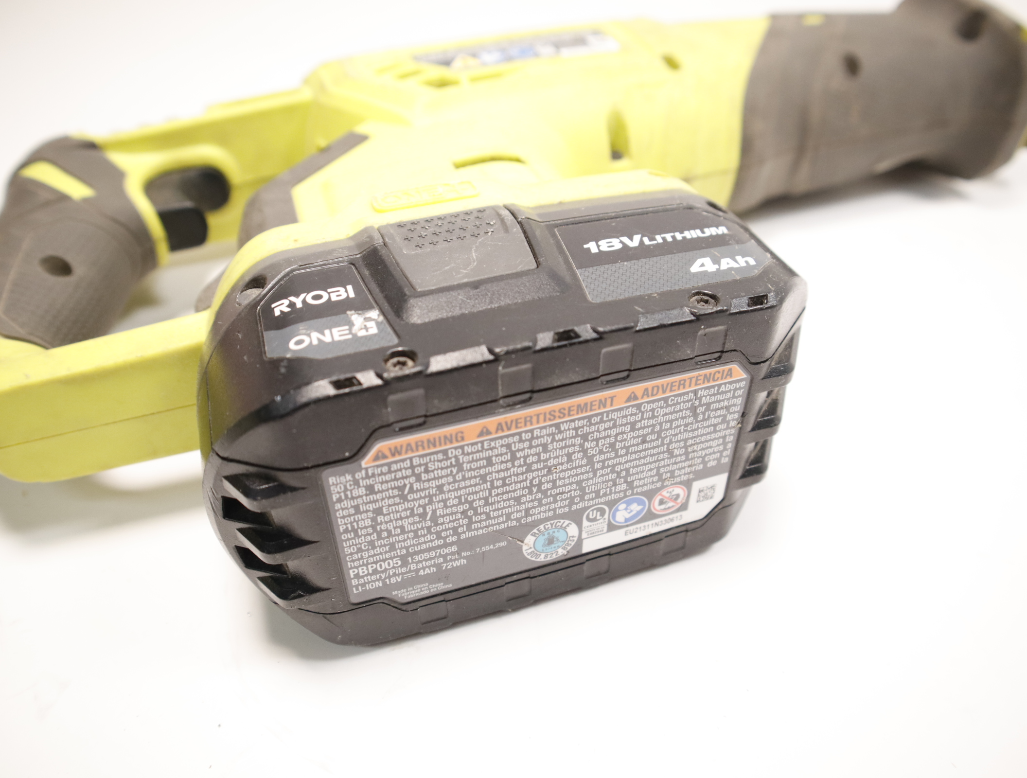 Ryobi P519VN 18V Cordless Reciprocating Saw Kit
