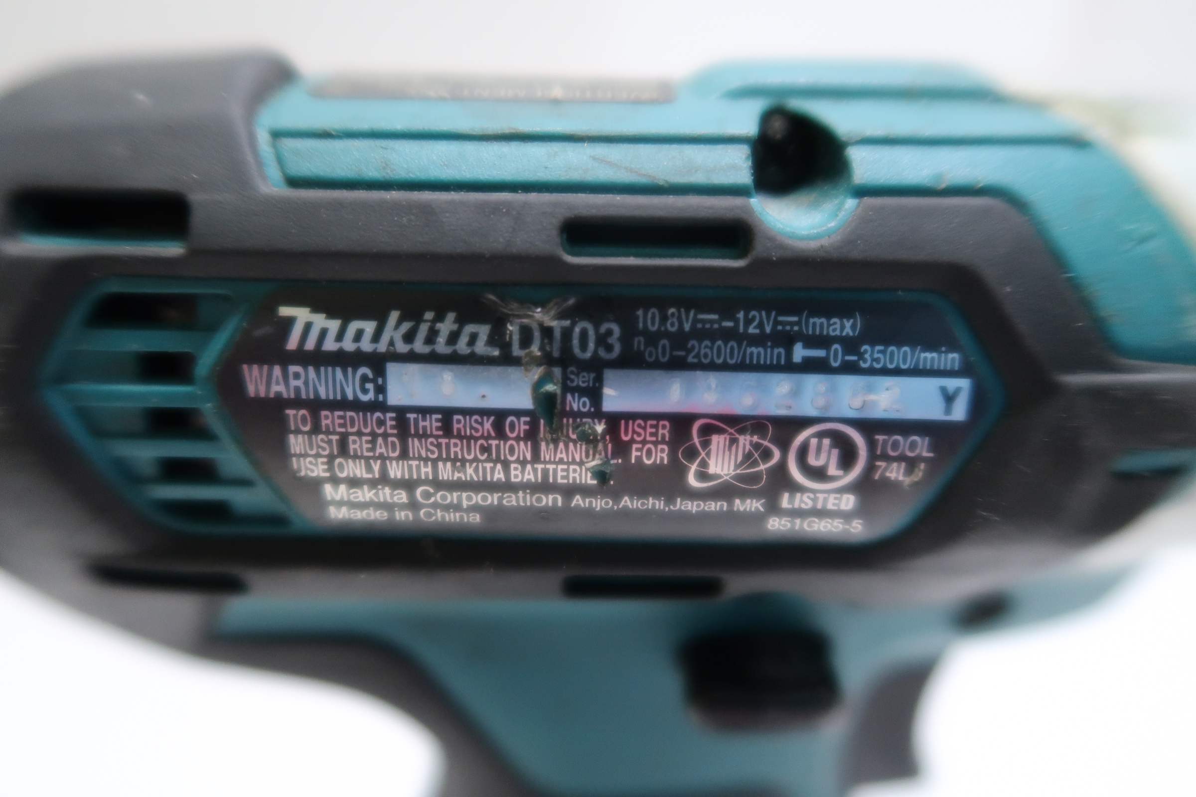 Makita 12V LiIon CXT Cordless Combo Bundle FD05 3/8" Drill/DT03 Impact