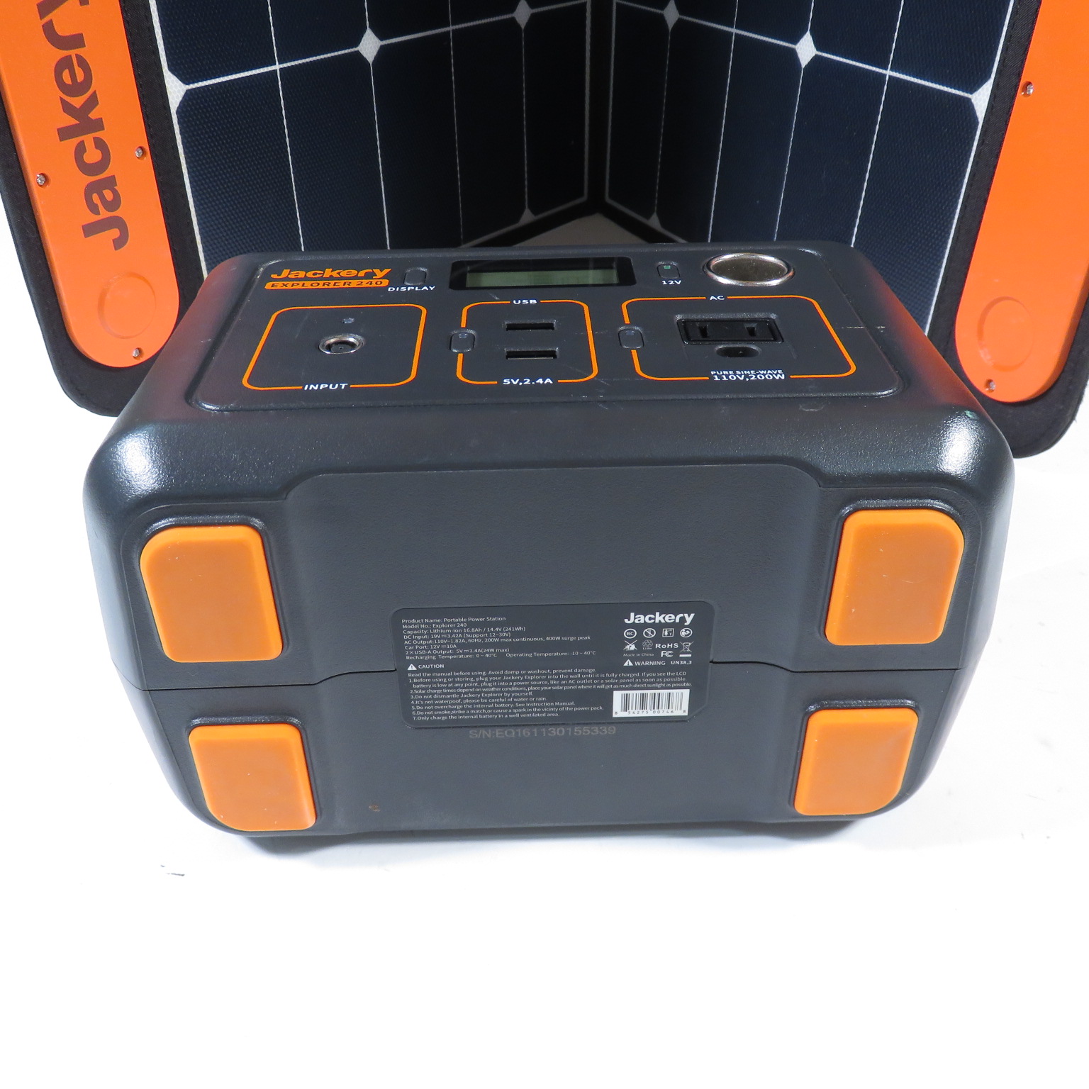 Jackery Explorer 240 Portable Power Station w/ SolarSaga 60W Solar Panel