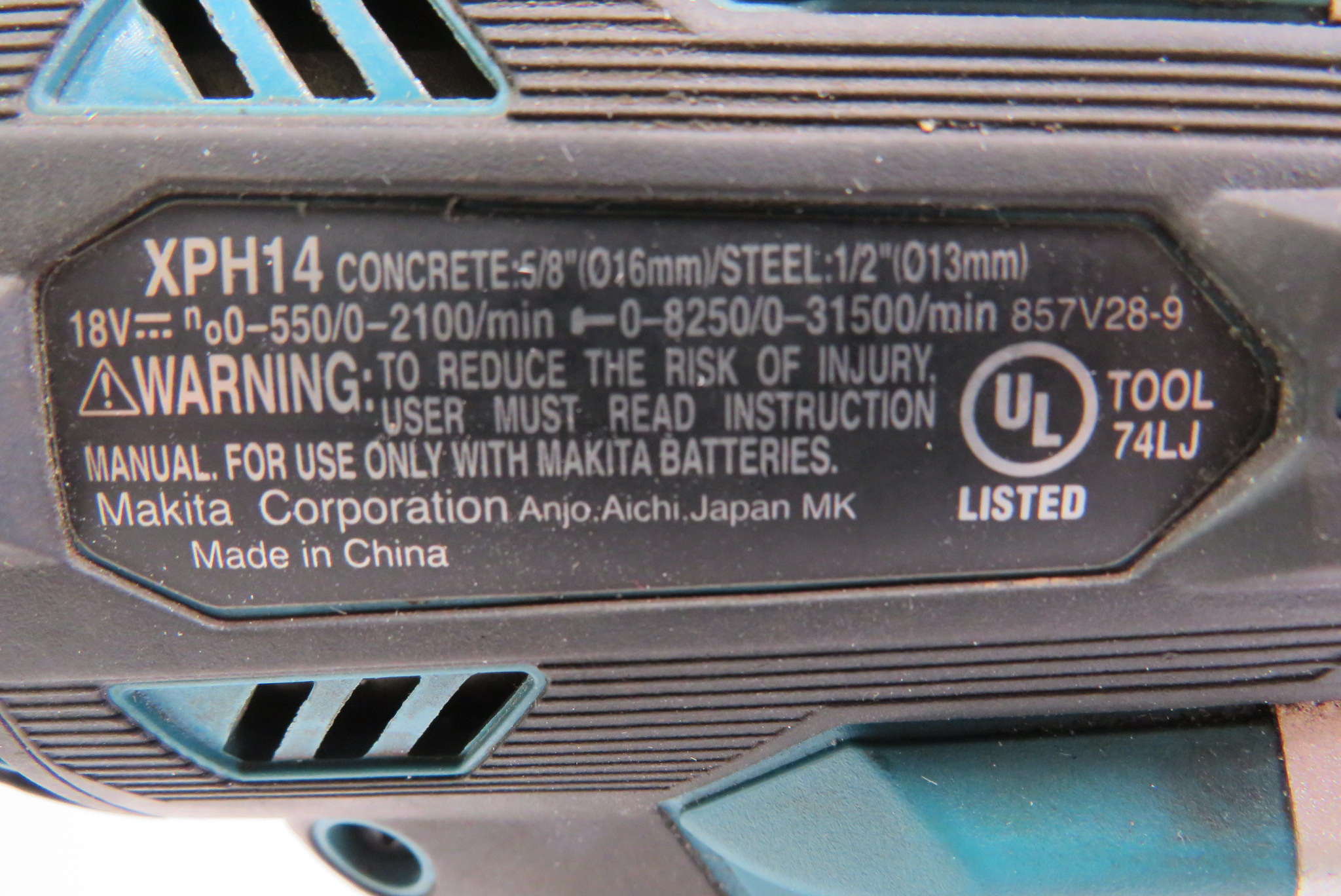 Makita XPH14 18V LXT Lithium-Ion Brushless Cordless 1/2