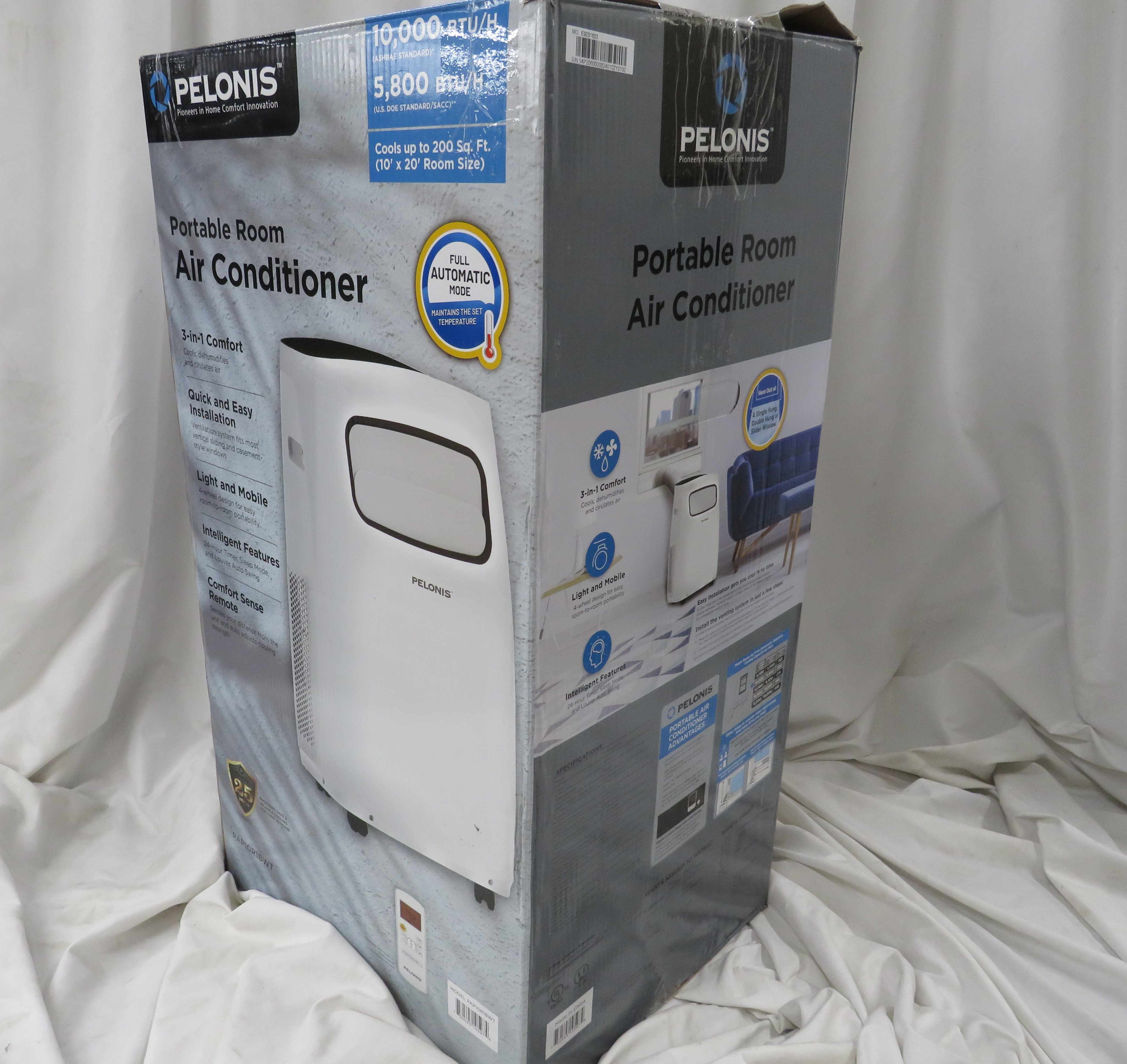 Pelonis 10000 Btu Portable Room Air Conditioner Unit Pap10r1bwt 3762