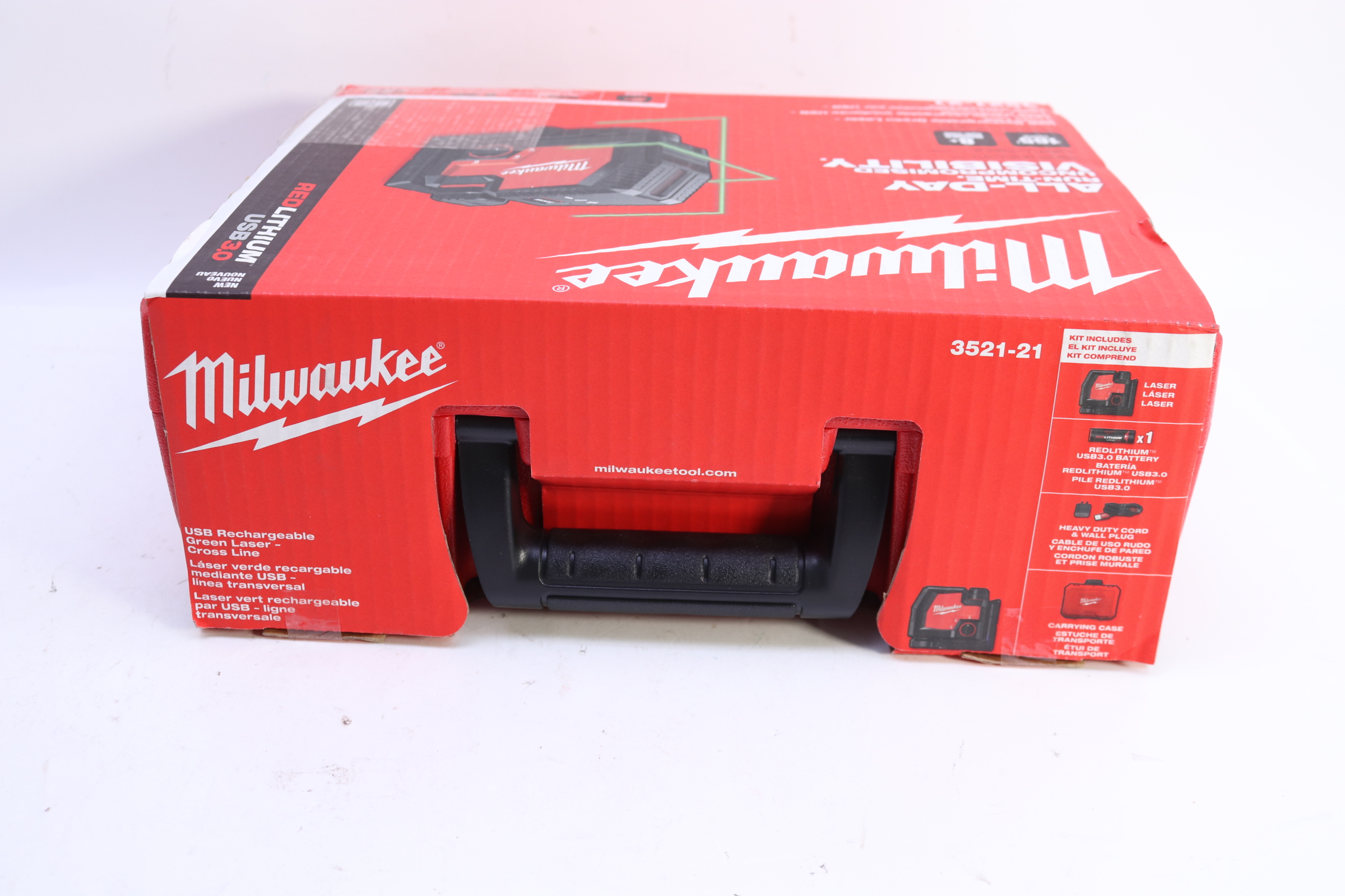 Milwaukee 352121 100ft. REDLITHIUM LithiumIon Cross Line Laser Level