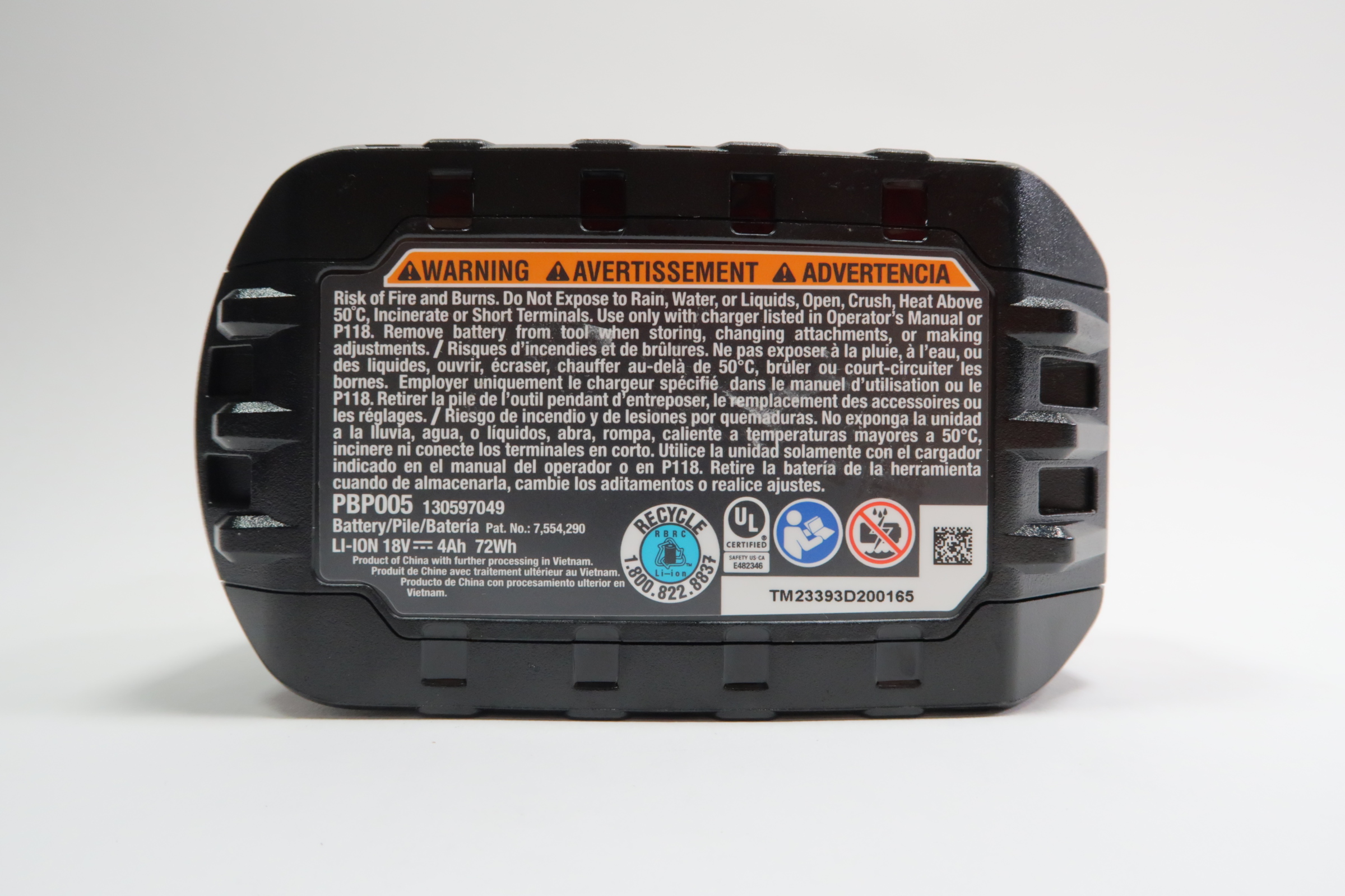 Ryobi PBP005 ONE+ 18-Volt 4.0 Ah Lithium-Ion Battery / Charger Kit