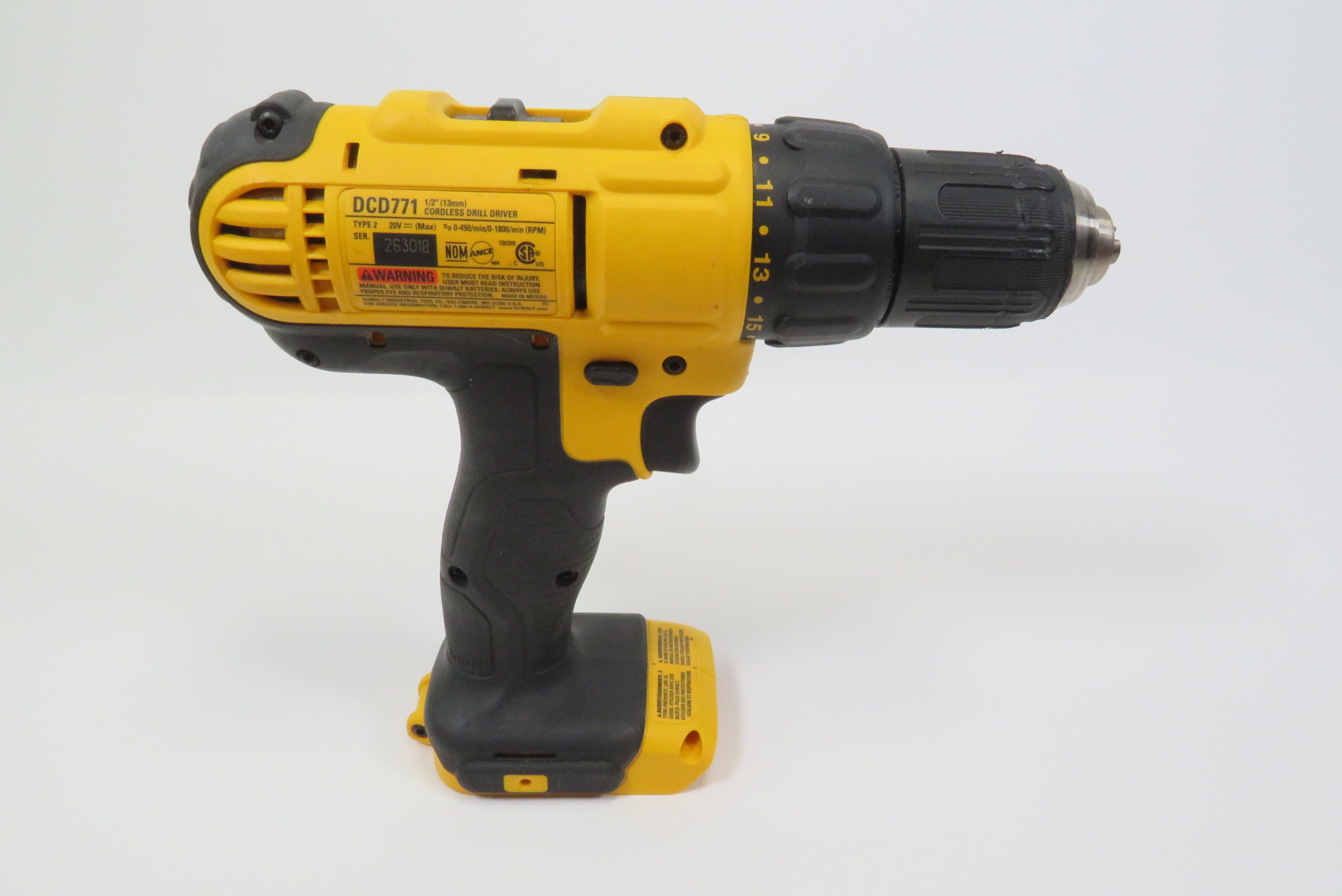 DeWalt DCD771 20V MAX 1/2
