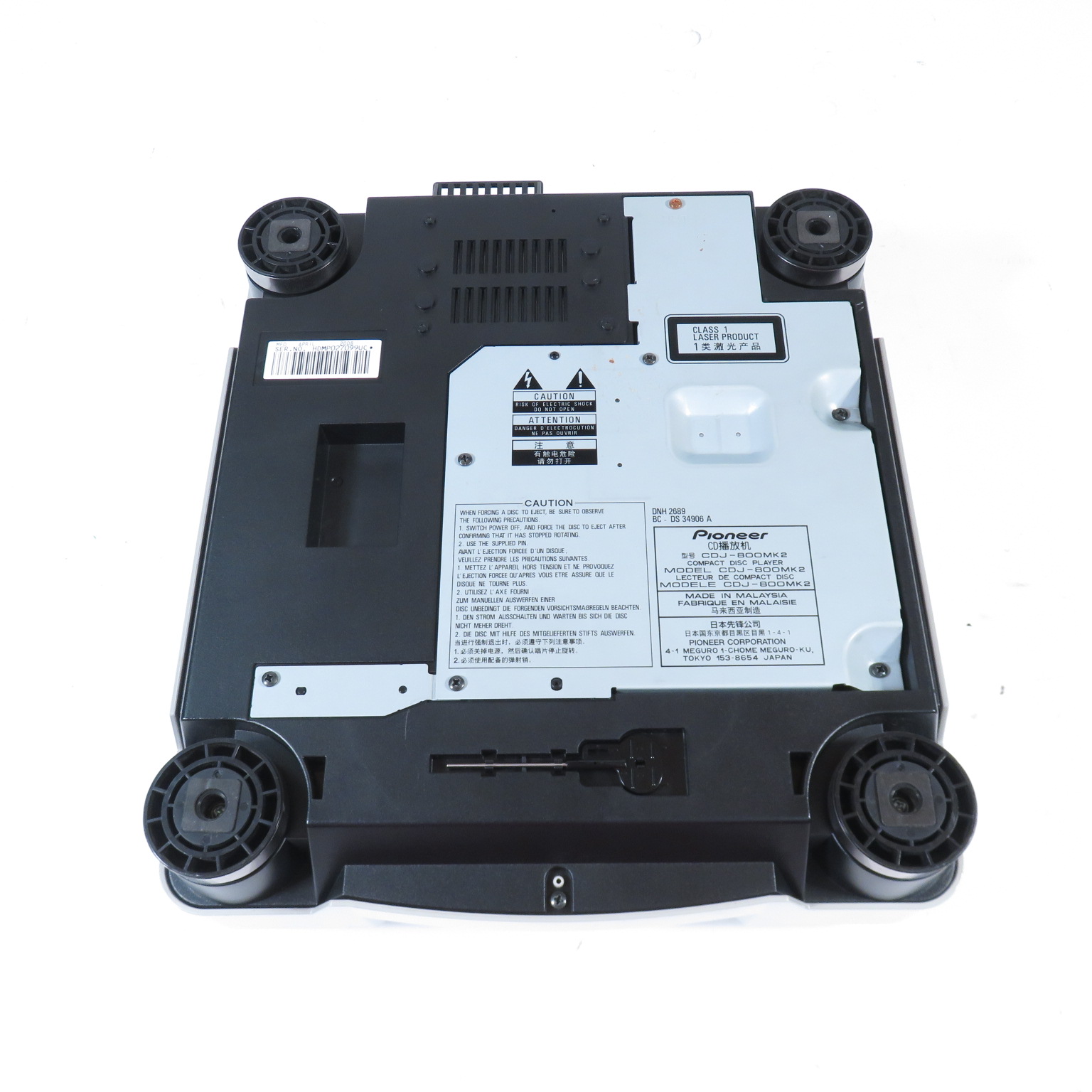 Pioneer DJ CDJ-800MK2 Professional Tabletop Single Deck CD/MP3