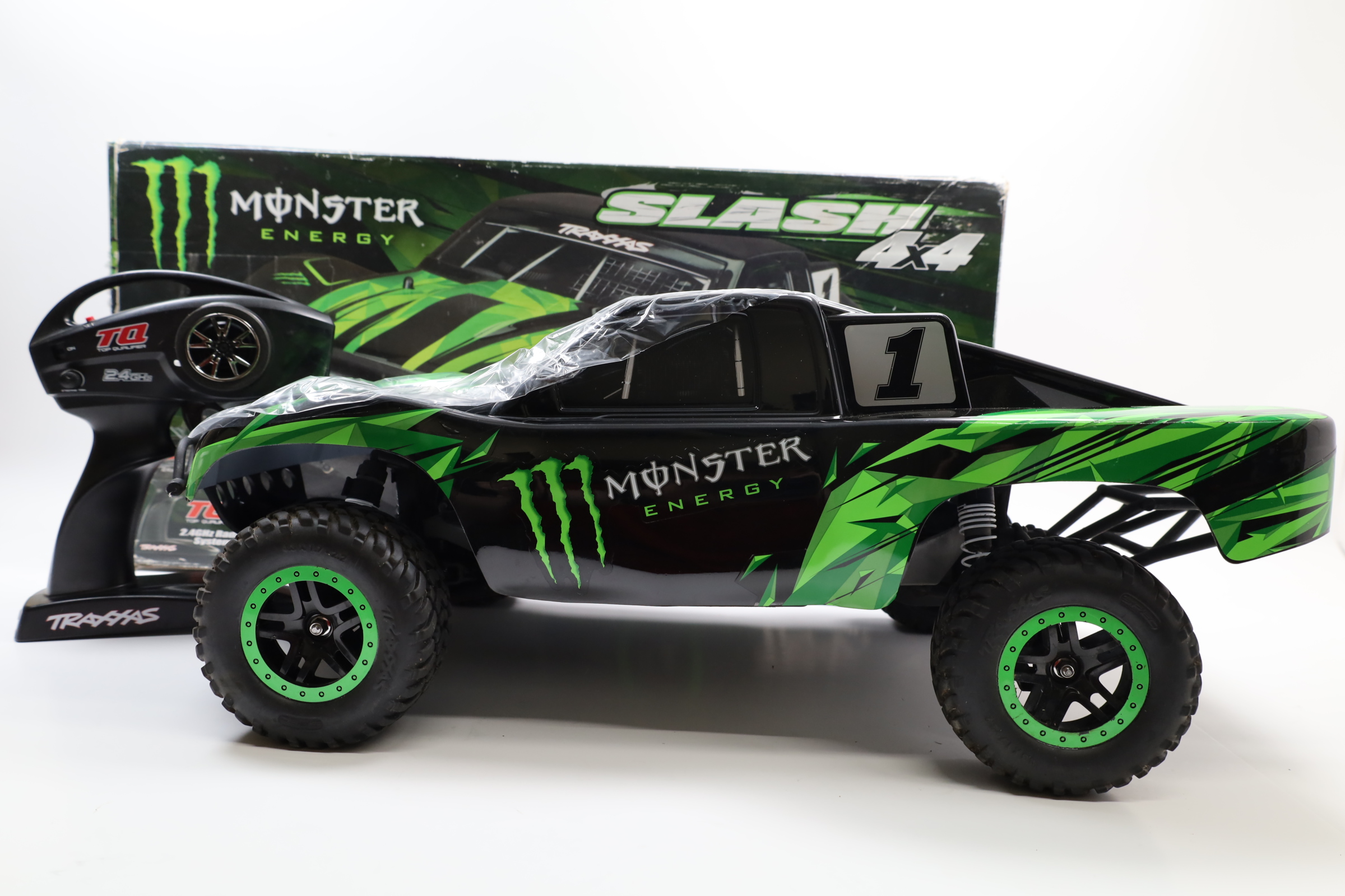 Traxxas Slash 2wd Monster Energy Edition Roller 1/10 Chassis Rc Truck