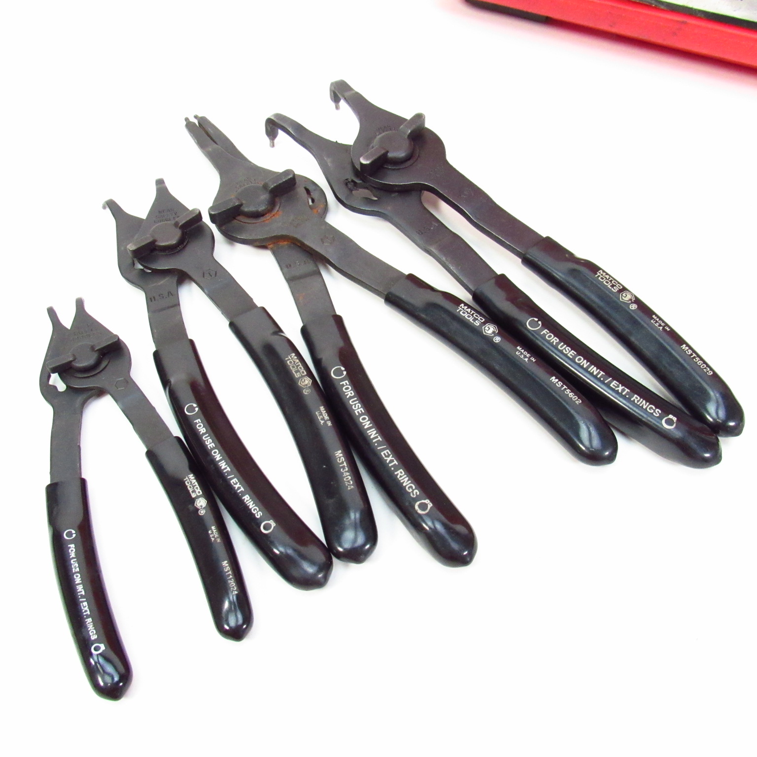 Matco Tools MST1225 QtrTurn Retaining Ring Pliers For Internal