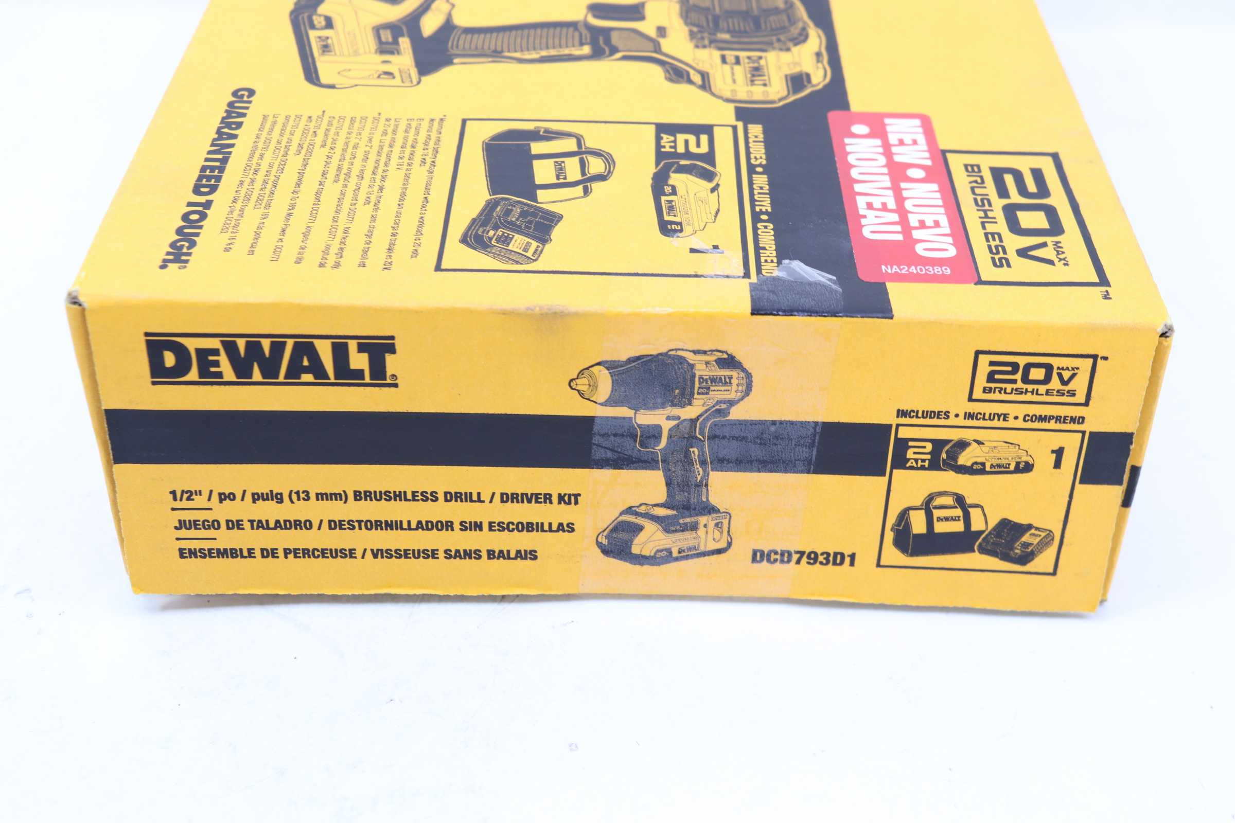 DeWalt DCD793D1 20V Max Lithium Ion Brushless Cordless 1/2