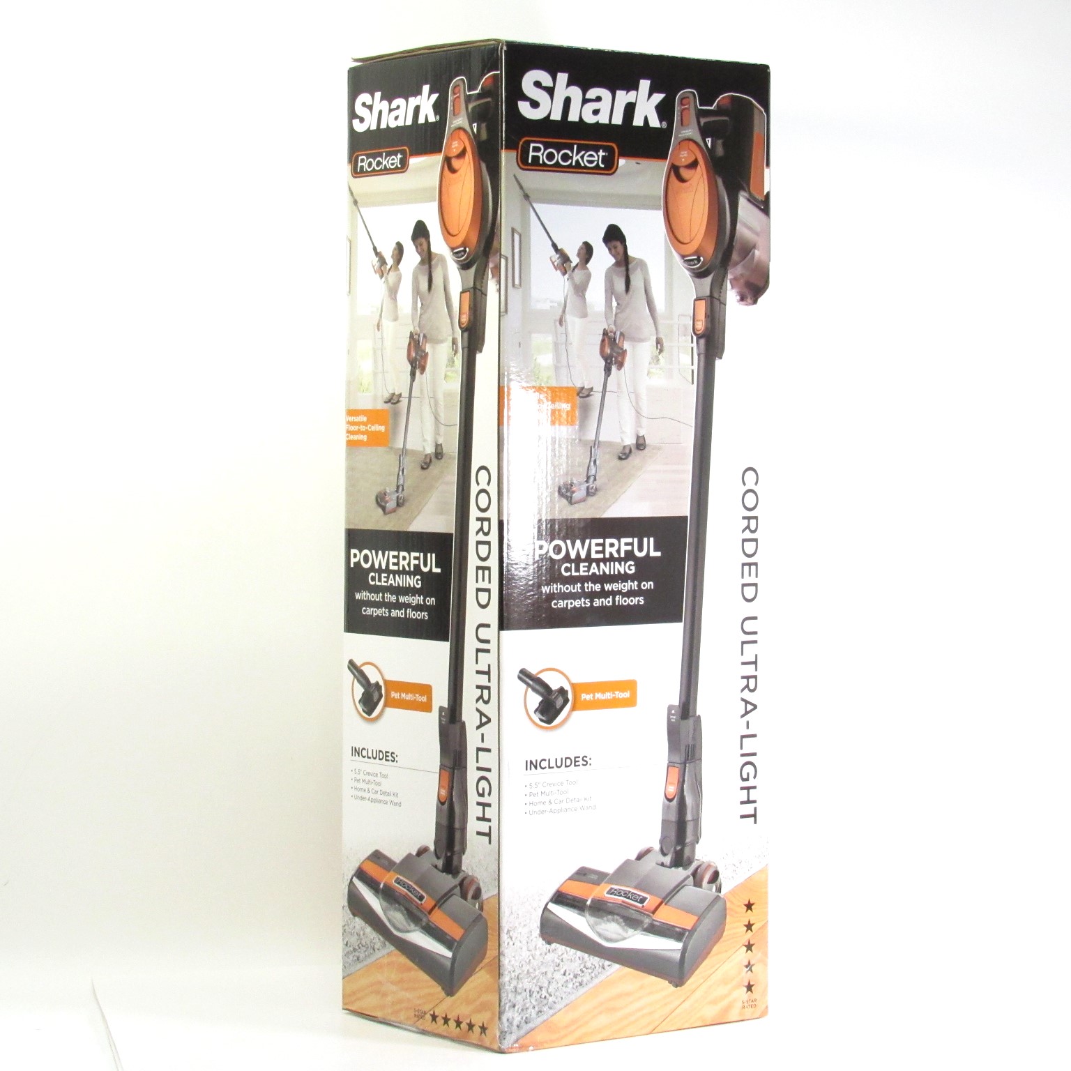 Shark Rocket Ultra-Light Corded Stick shops Vacuum - HV301 t(OPEN BOX)