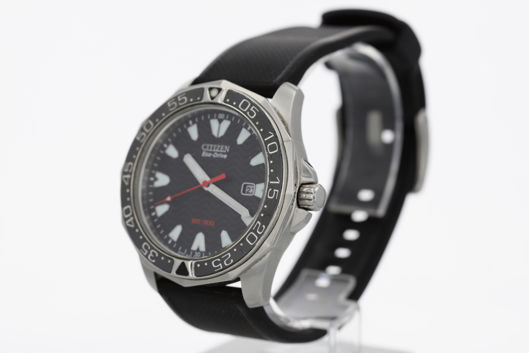 Citizen Eco-Drive Infusion Diver Black Dial Rubber Strap Men's