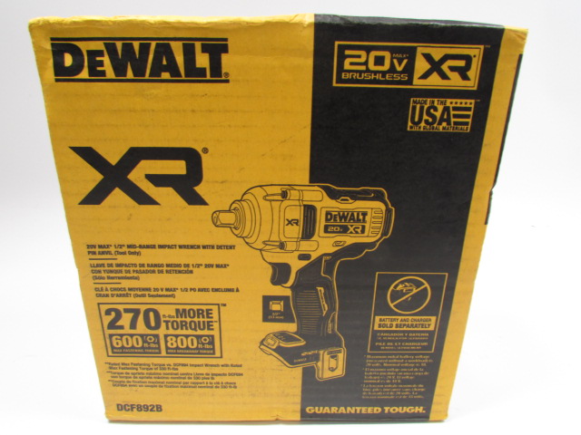 DeWalt DCF892B Cordless 20V 1 2 in. Impact Wrench Tool Only